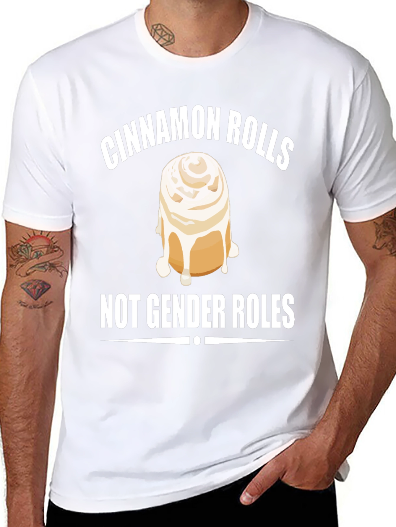 Cinnamon Rolls Not Gender Roles T-Shirt