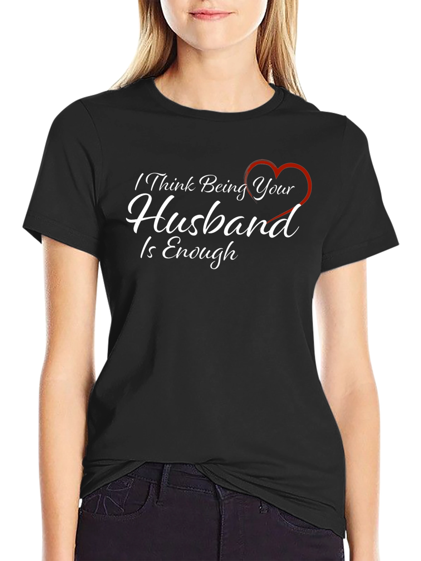 Husband Gift - Mens Black Graphic Tee