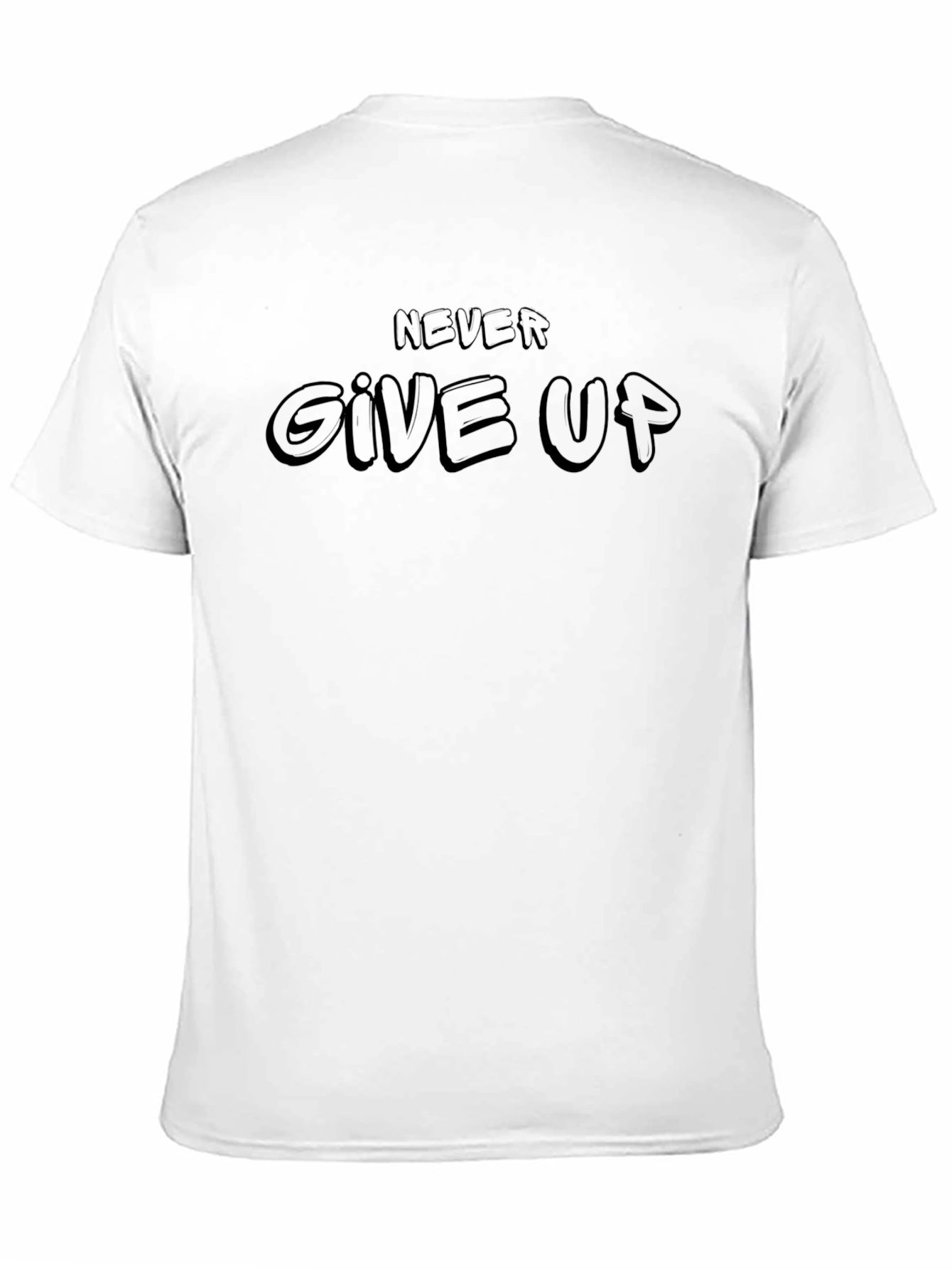 Never Give Up Graphic T-Shirt - Motivational Tee