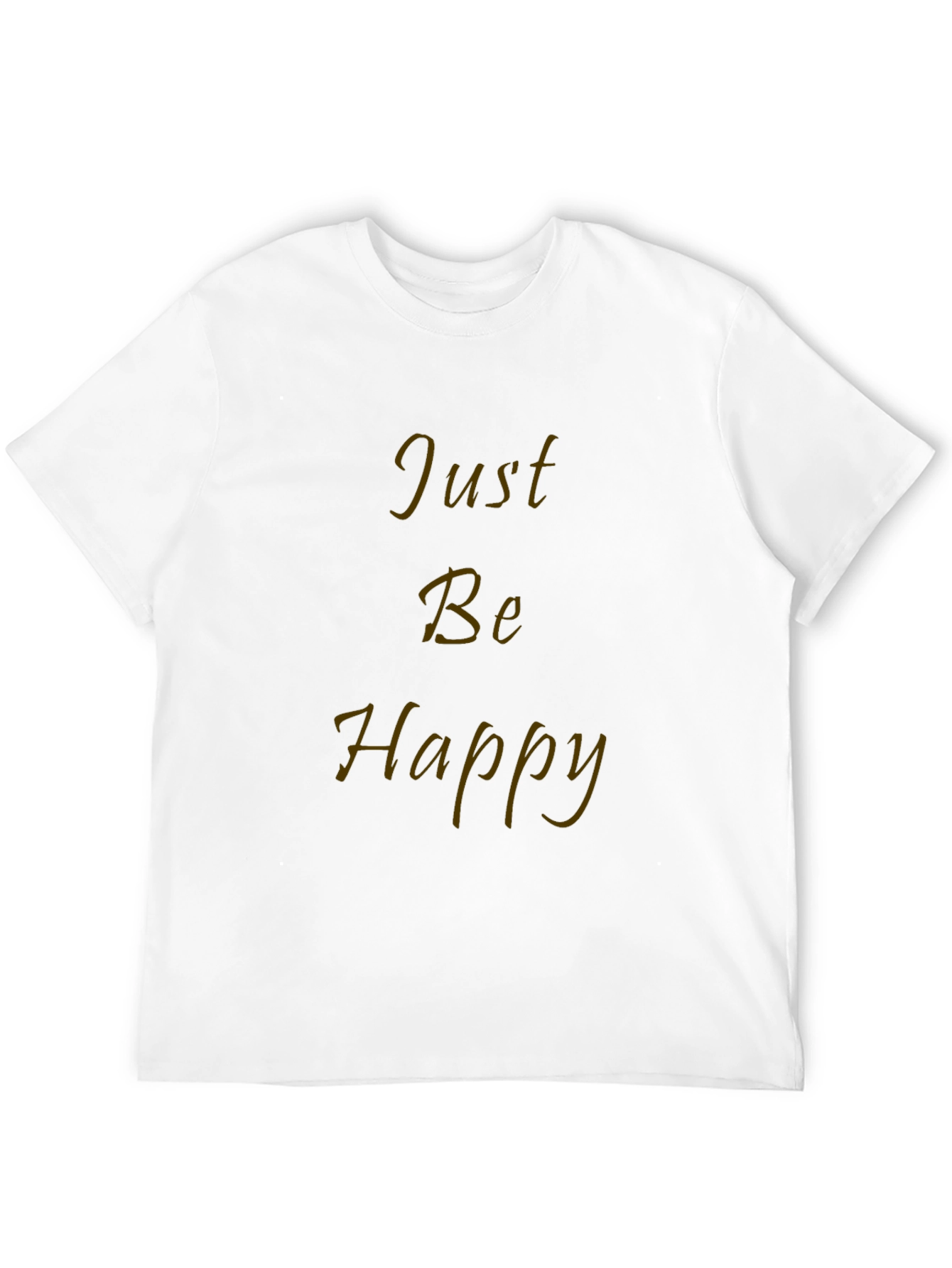Just Be Happy Graphic Tee - Black