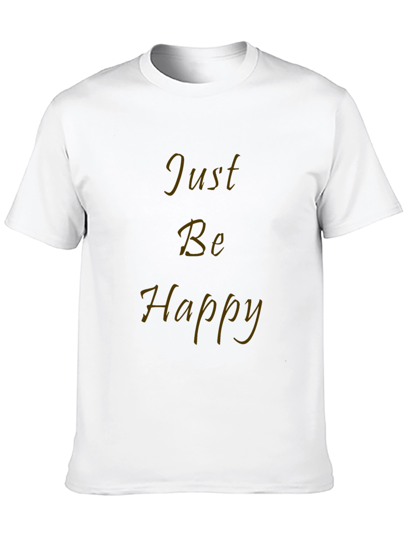 Just Be Happy Graphic Tee - Black