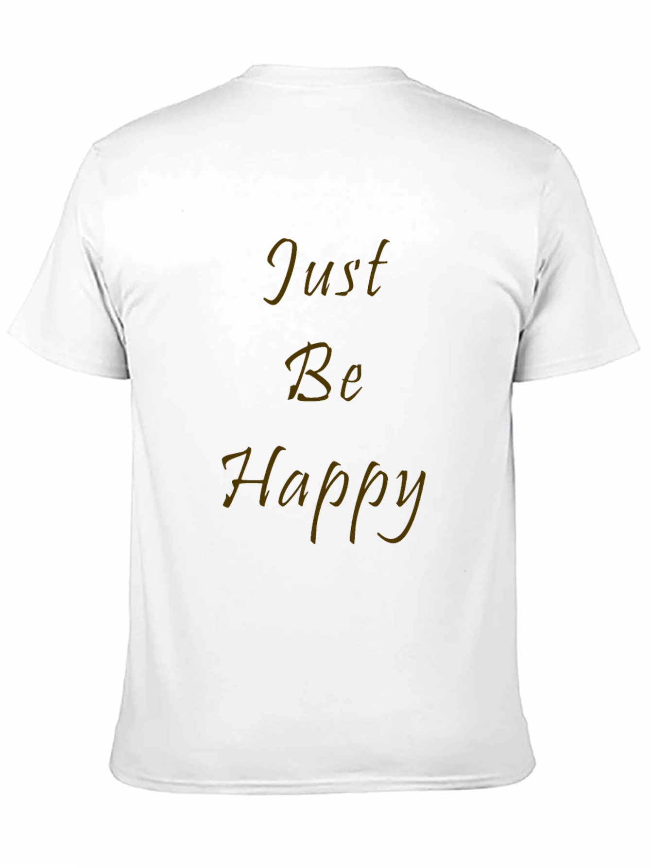 Just Be Happy Graphic Tee - Black