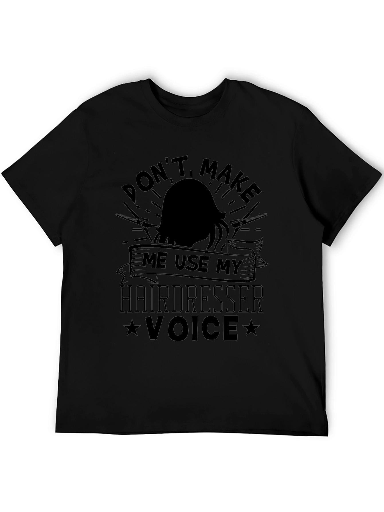Funny Hairdresser Voice Graphic T-Shirt