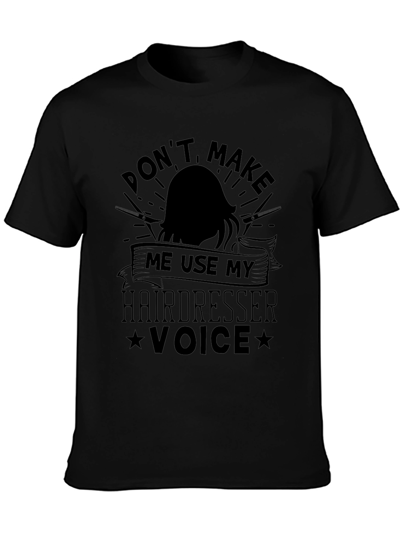 Funny Hairdresser Voice Graphic T-Shirt