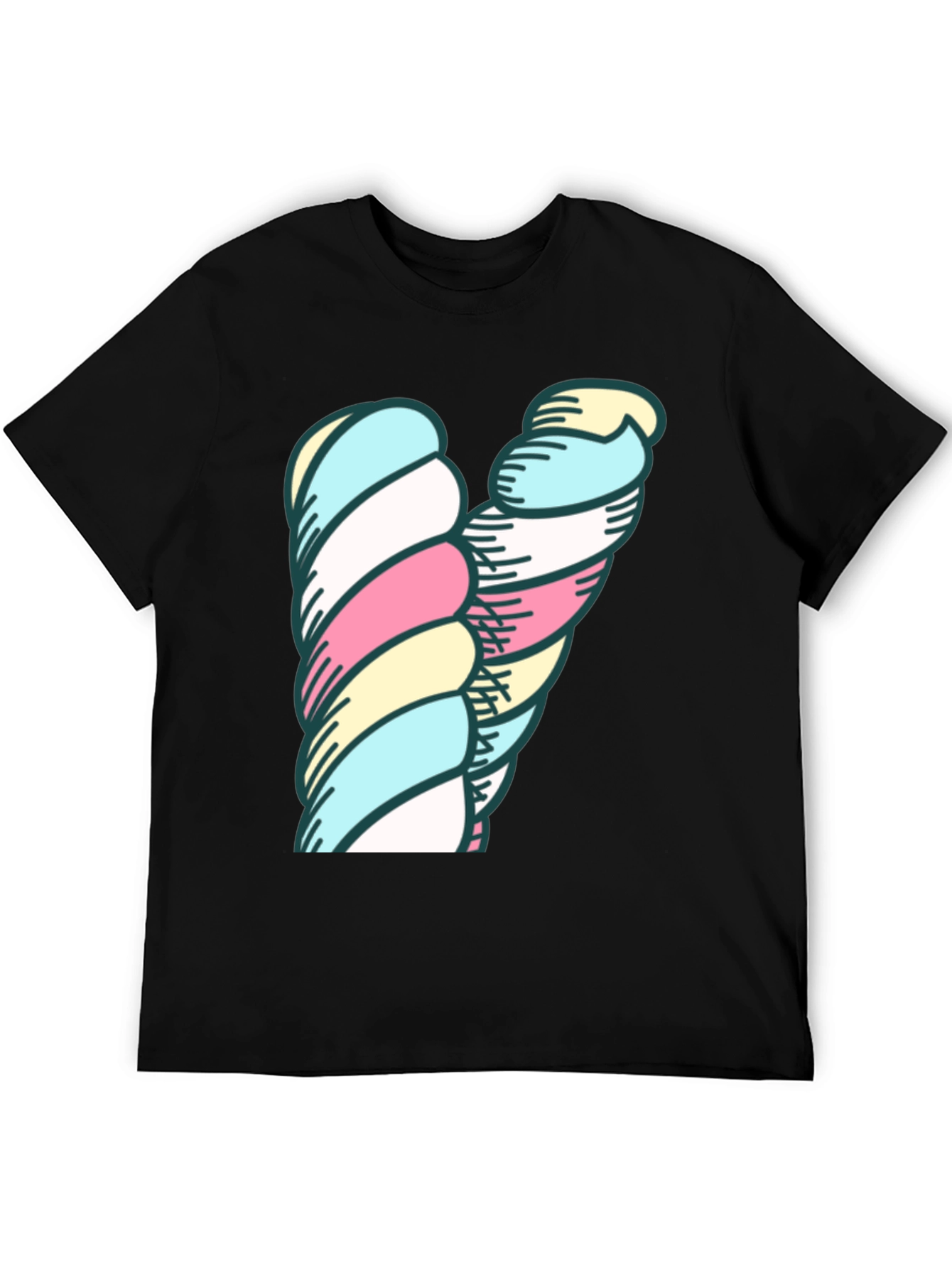 Marshmallow Twist Graphic Tee - Unique Design!