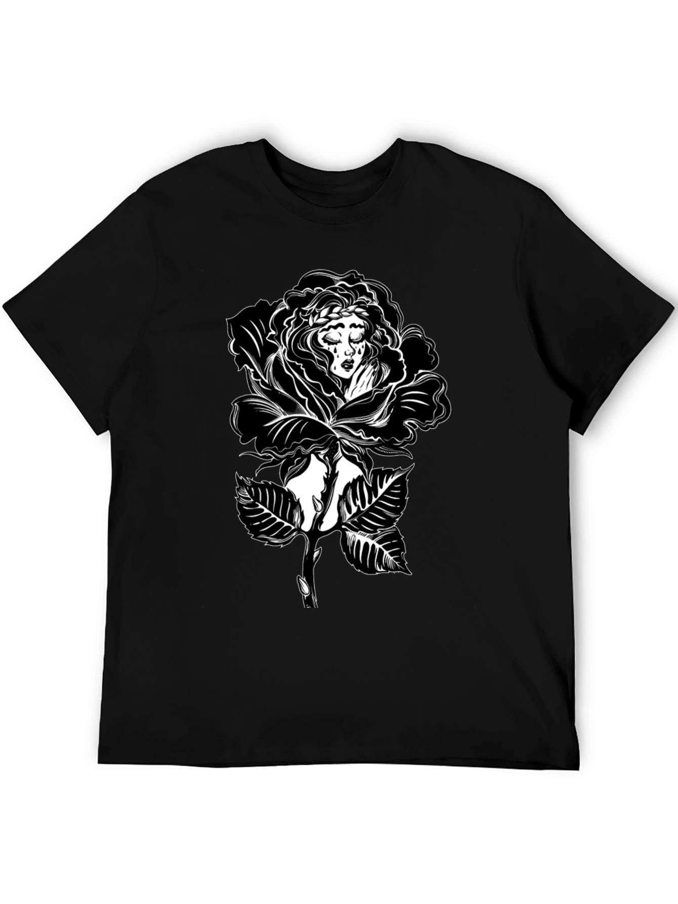 Black Rose Woman Graphic Tee