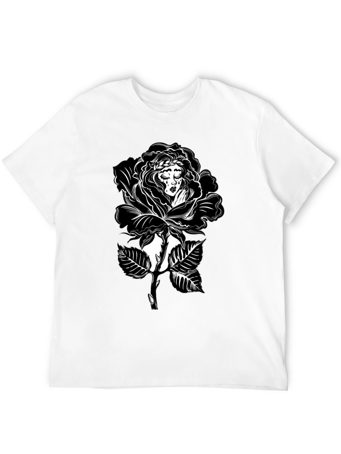Black Rose Woman Graphic Tee