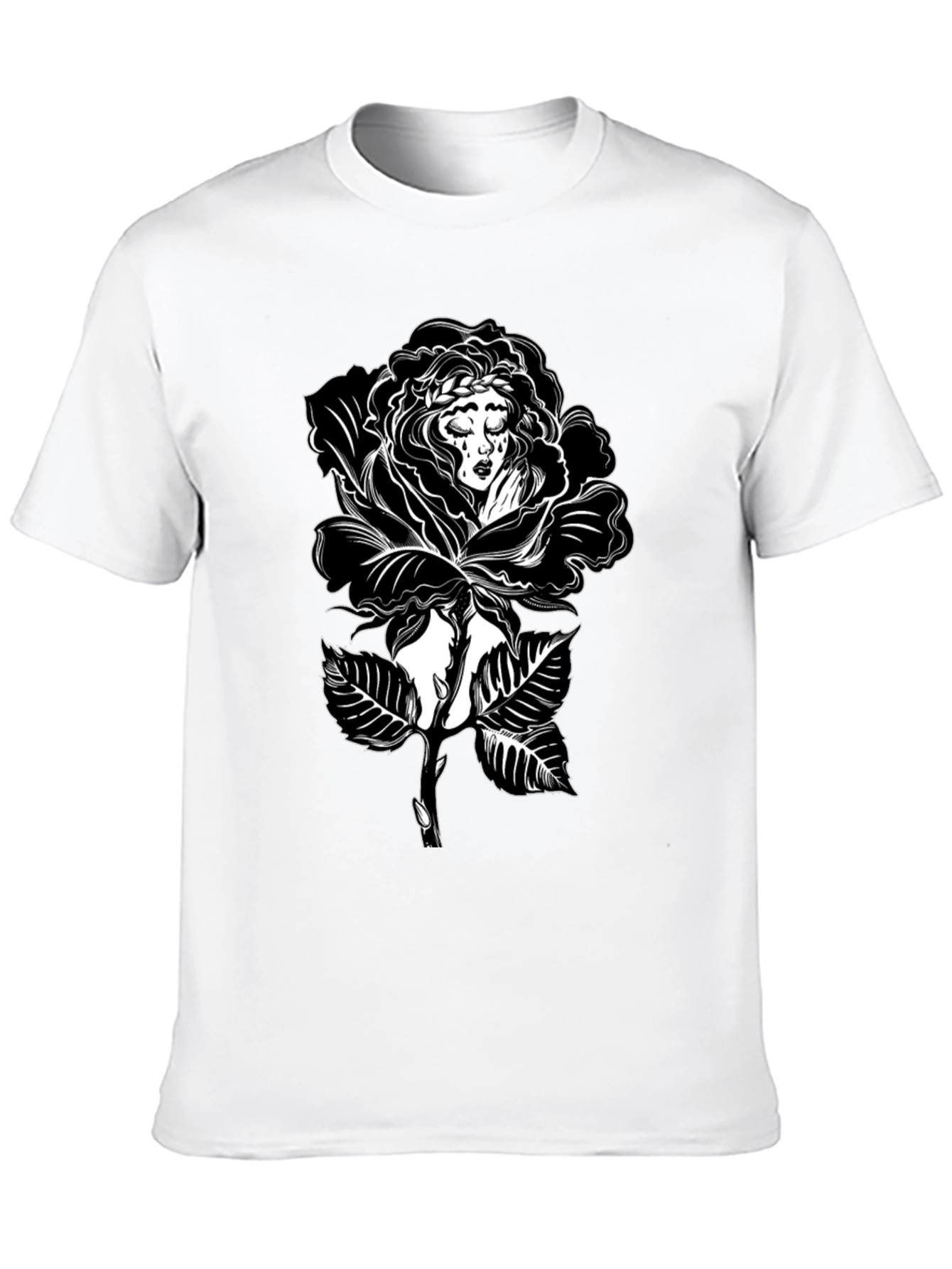Black Rose Woman Graphic Tee