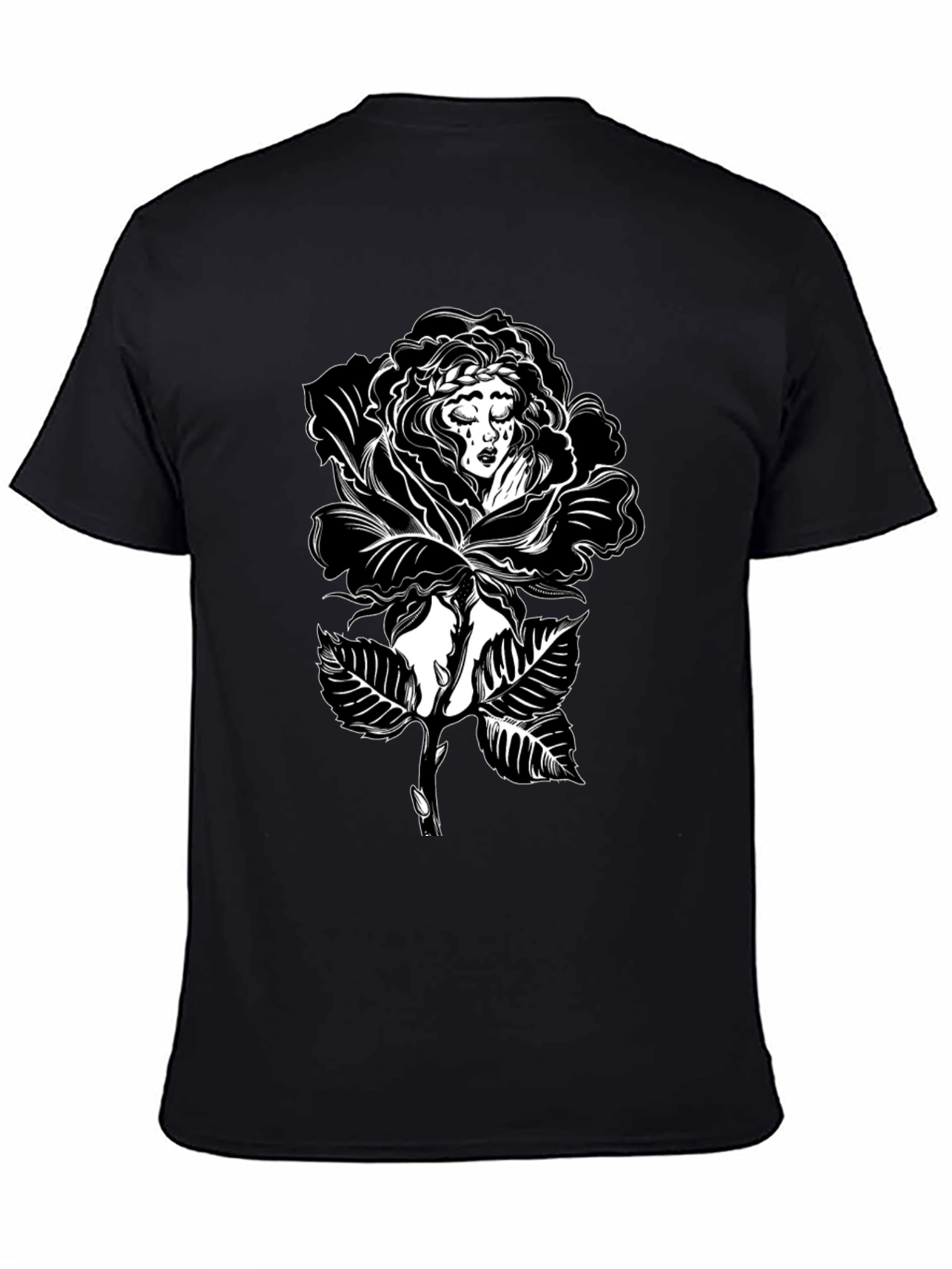 Black Rose Woman Graphic Tee