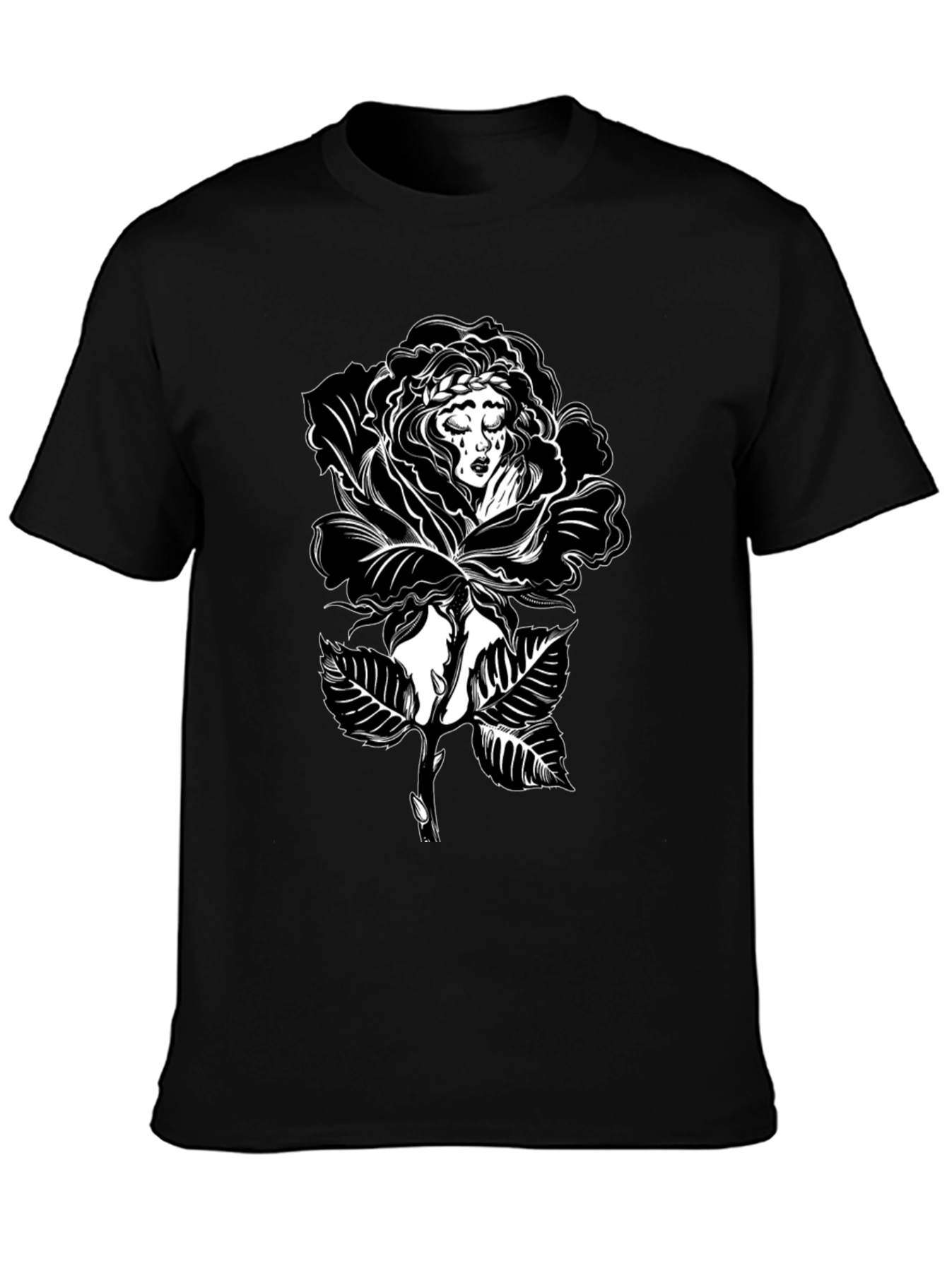 Black Rose Woman Graphic Tee