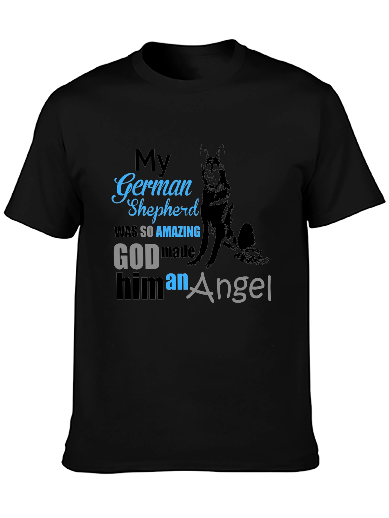 German Shepherd Angel T-Shirt - Dog Memorial Tee
