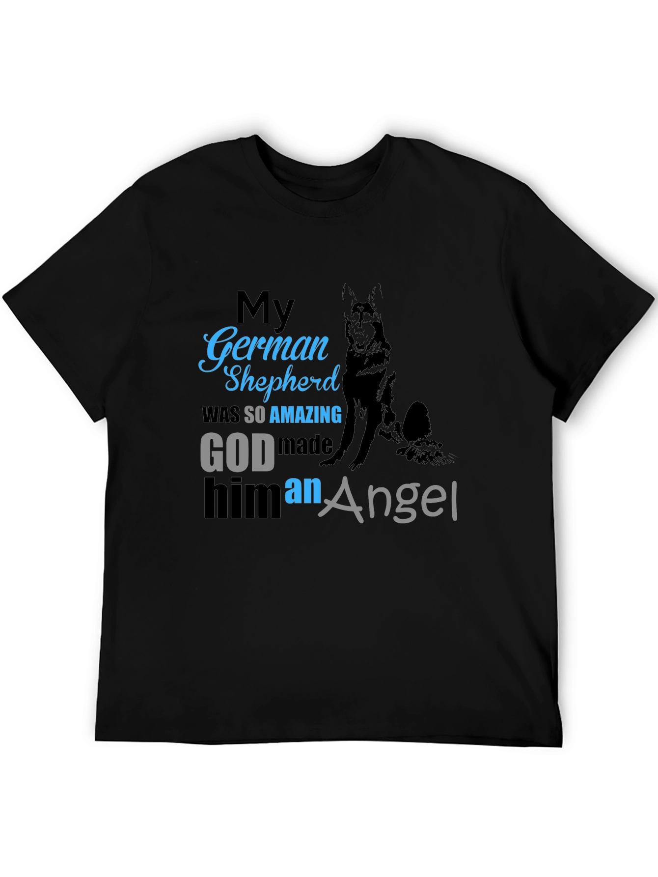 German Shepherd Angel T-Shirt - Dog Memorial Tee