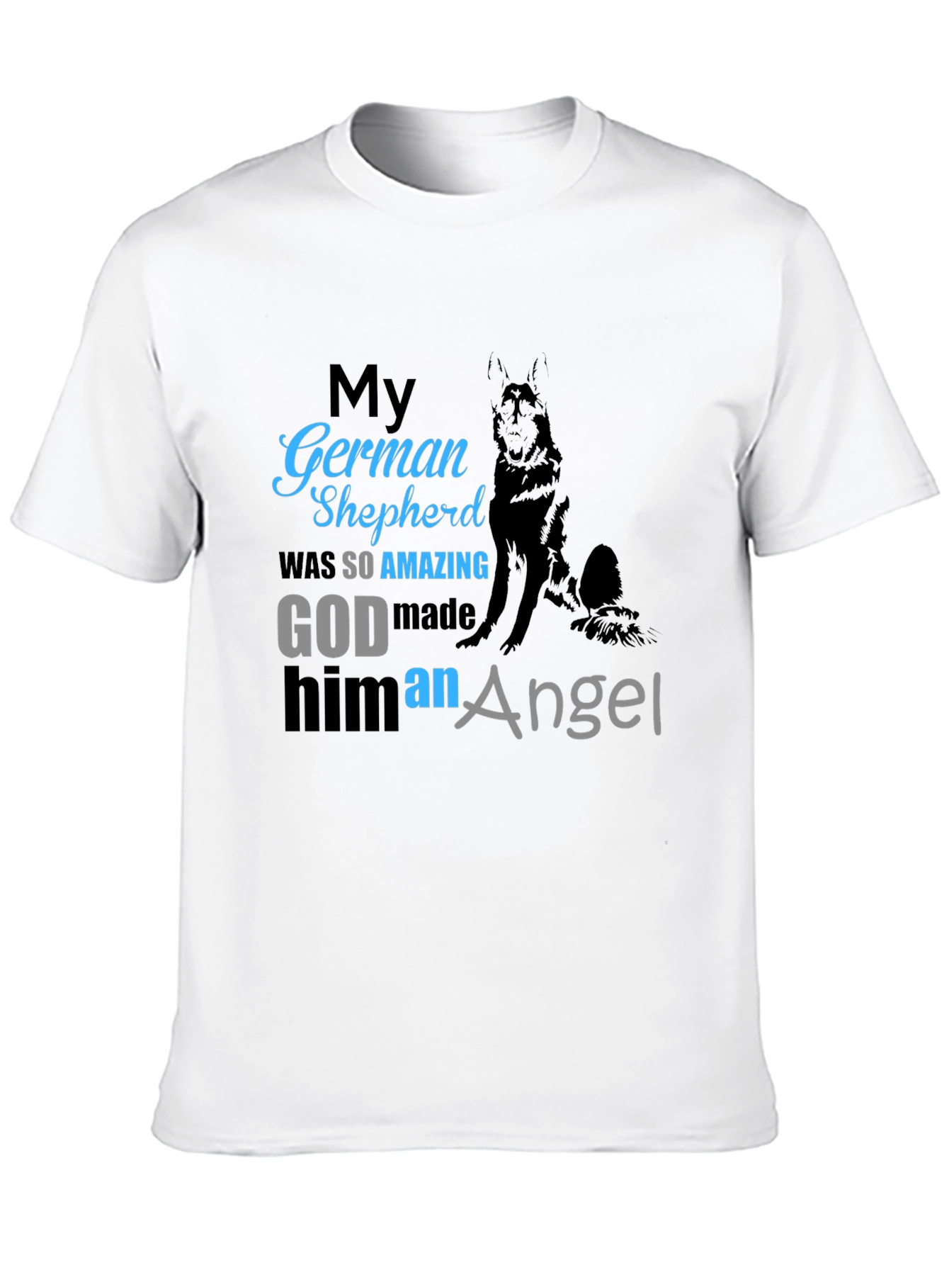 German Shepherd Angel T-Shirt - Dog Memorial Tee