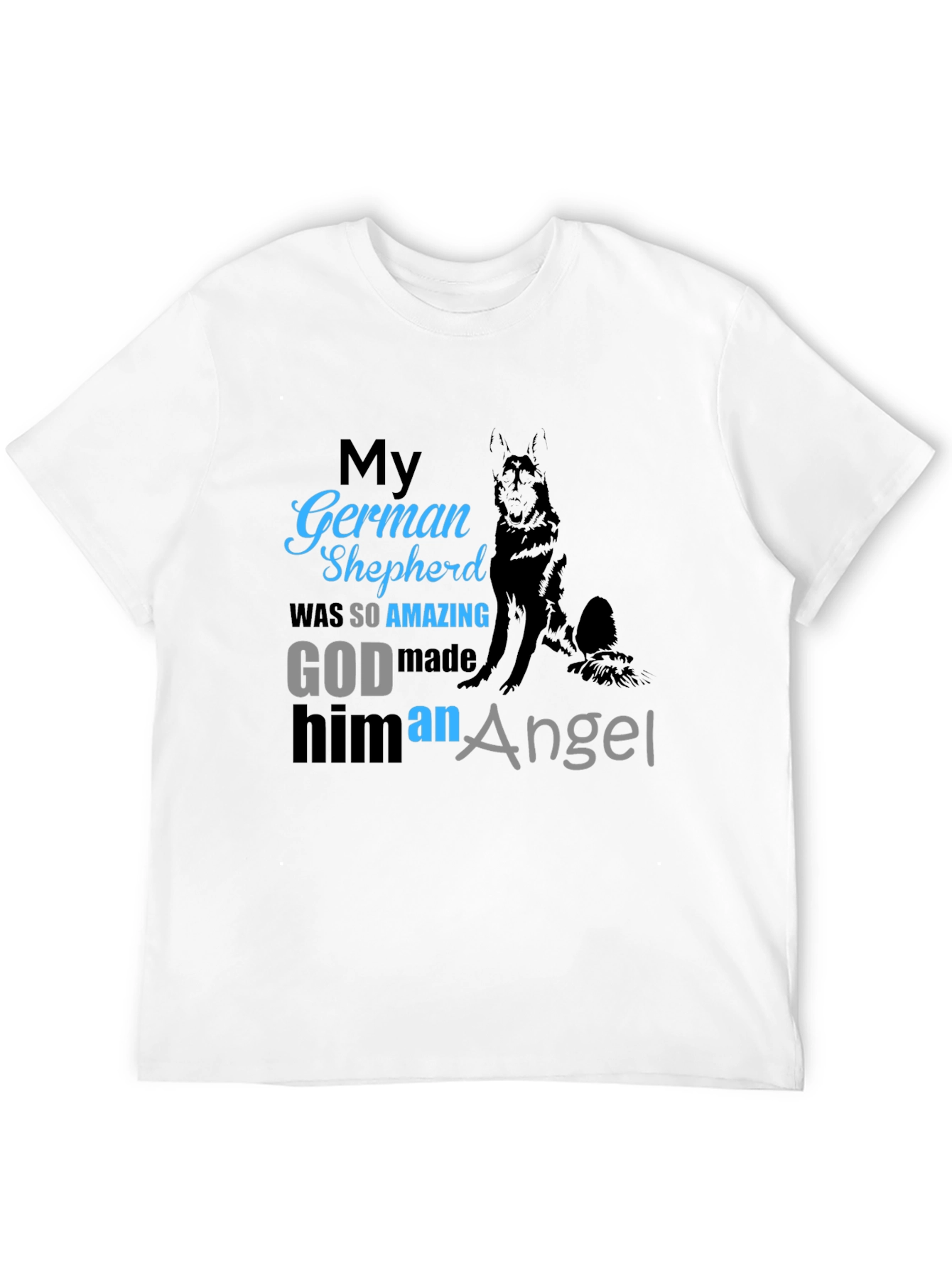 German Shepherd Angel T-Shirt - Dog Memorial Tee