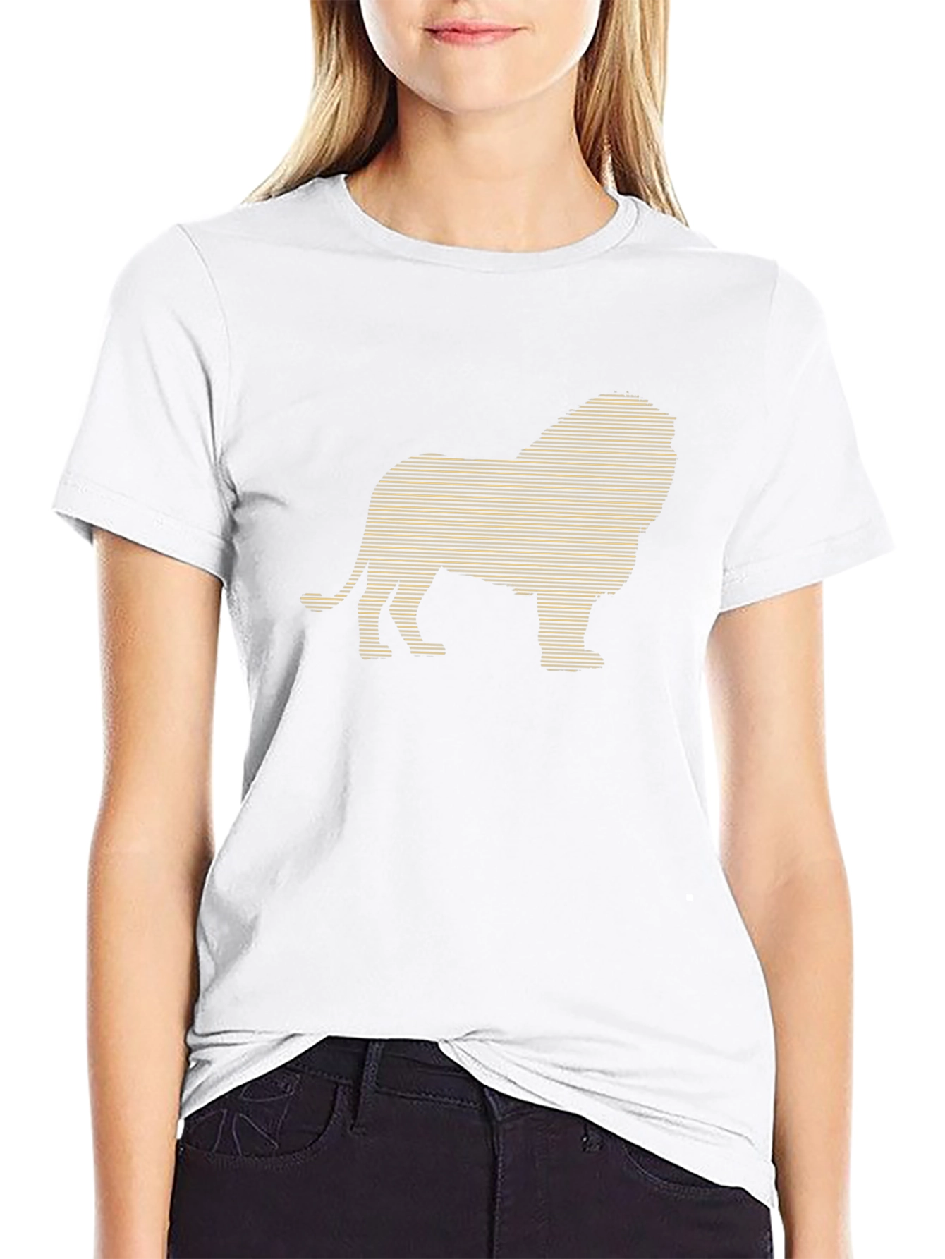Lion Graphic Black T-Shirt