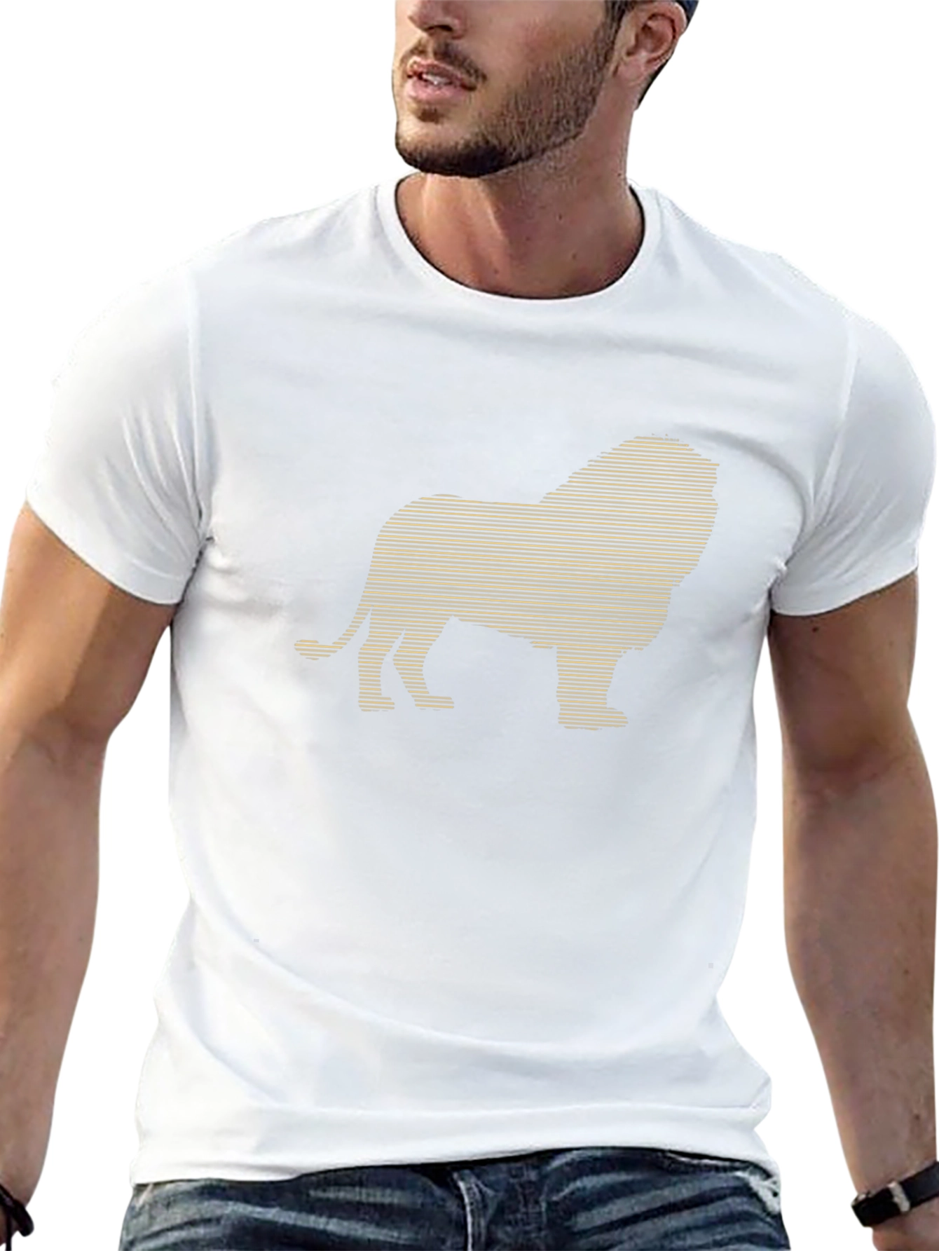 Lion Graphic Black T-Shirt