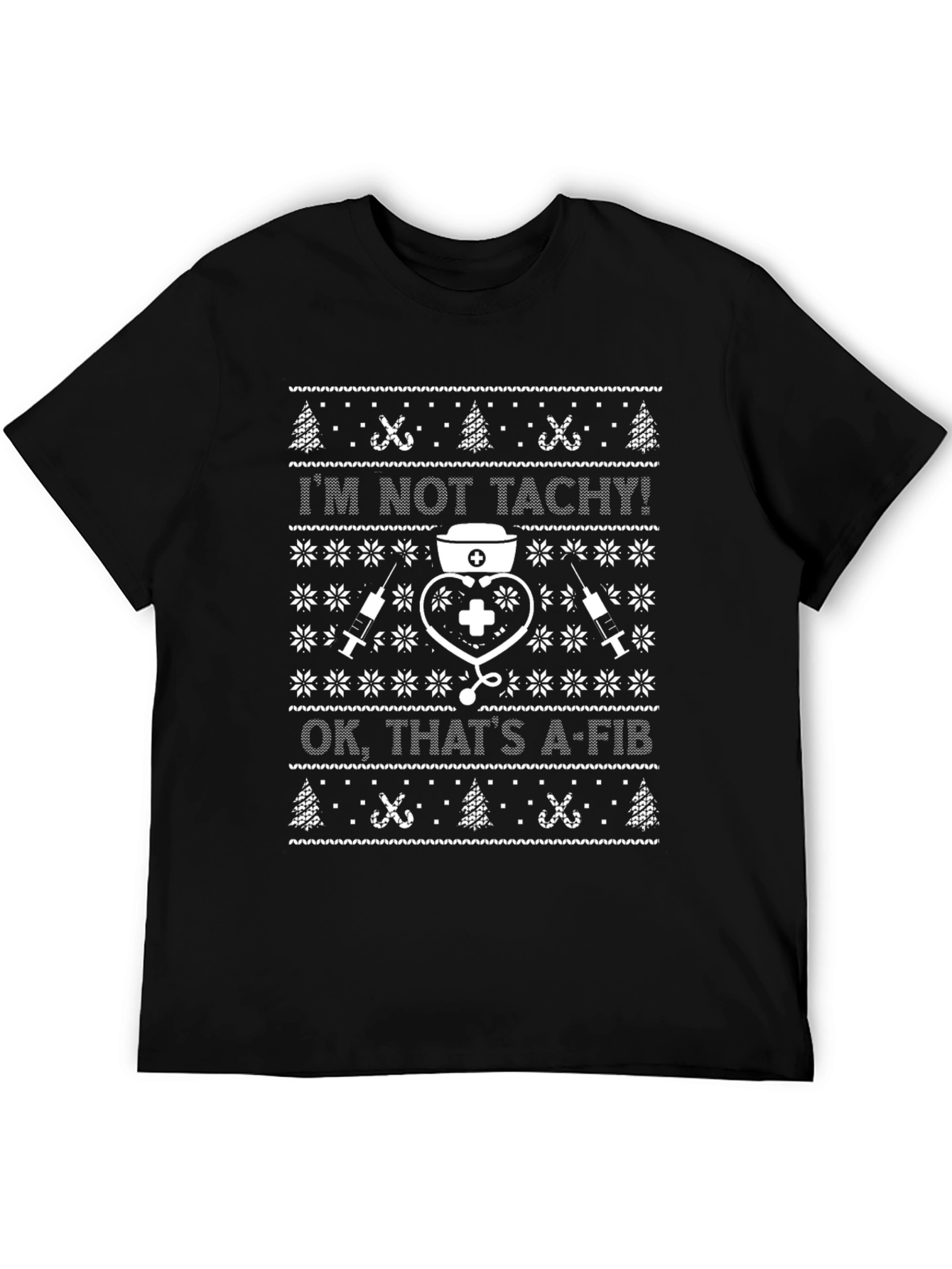 Funny Nurse Christmas Ugly Sweater T-Shirt