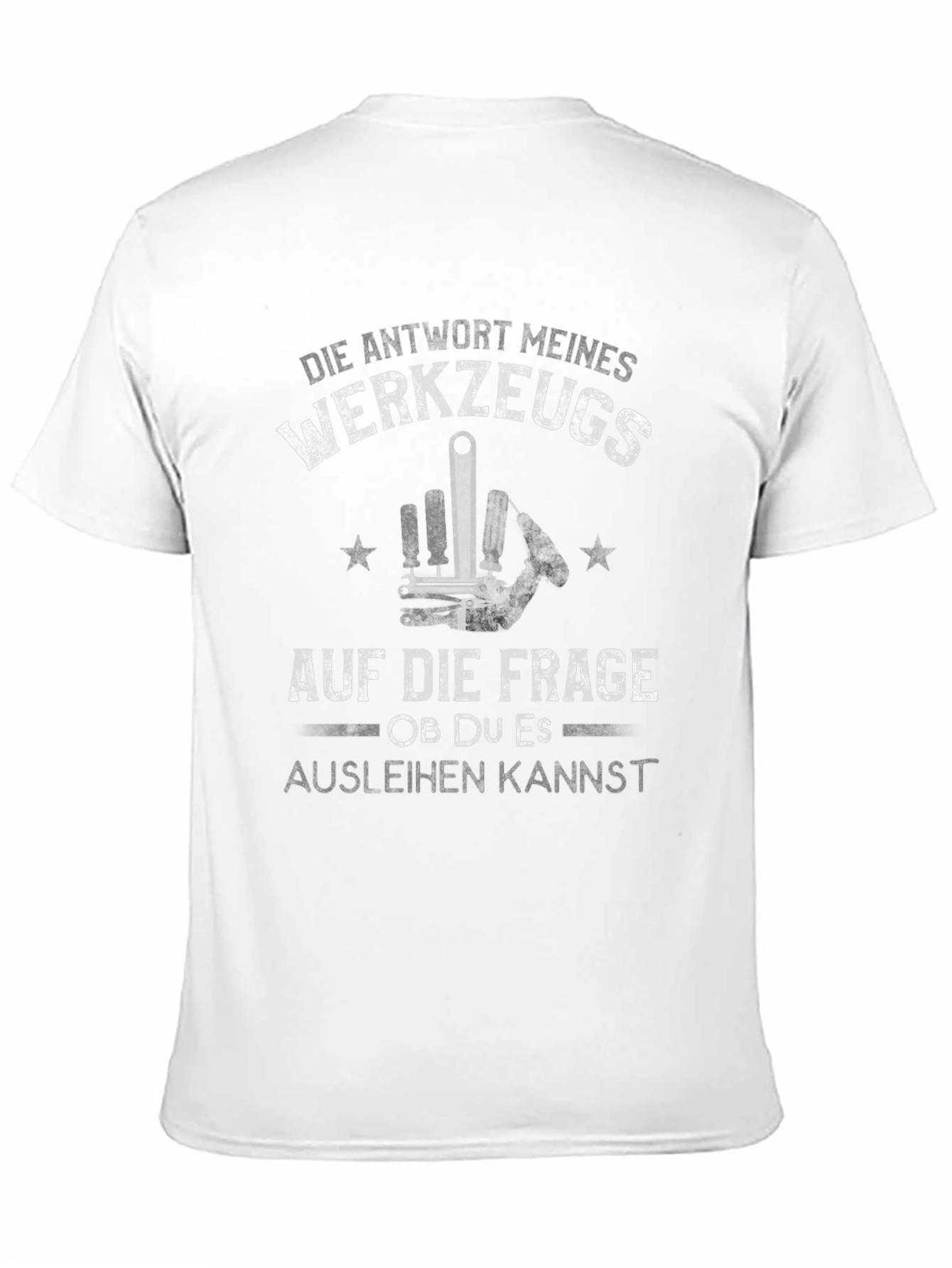 Funny Tooling Answer Mens Black T-Shirt