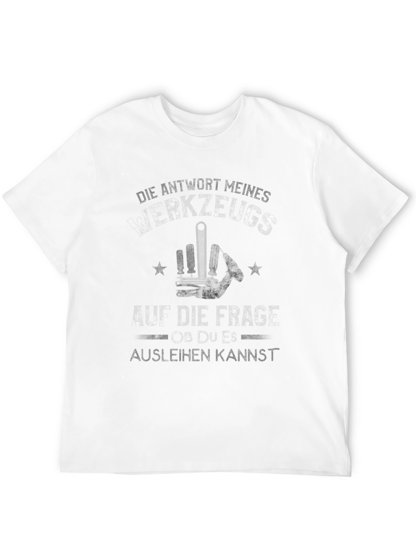 Funny Tooling Answer Mens Black T-Shirt