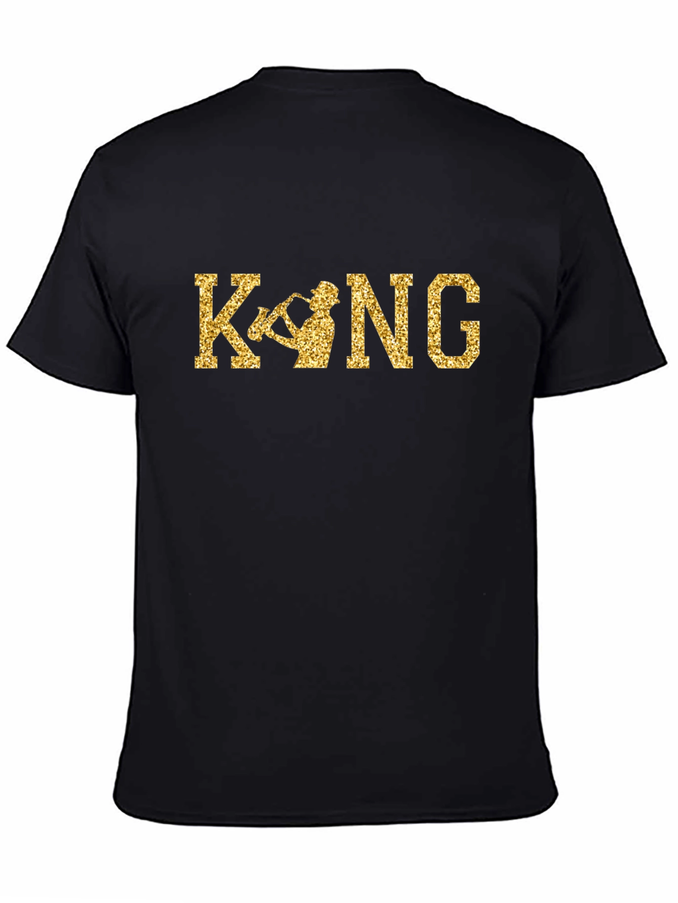 King Saxophone Black T-Shirt