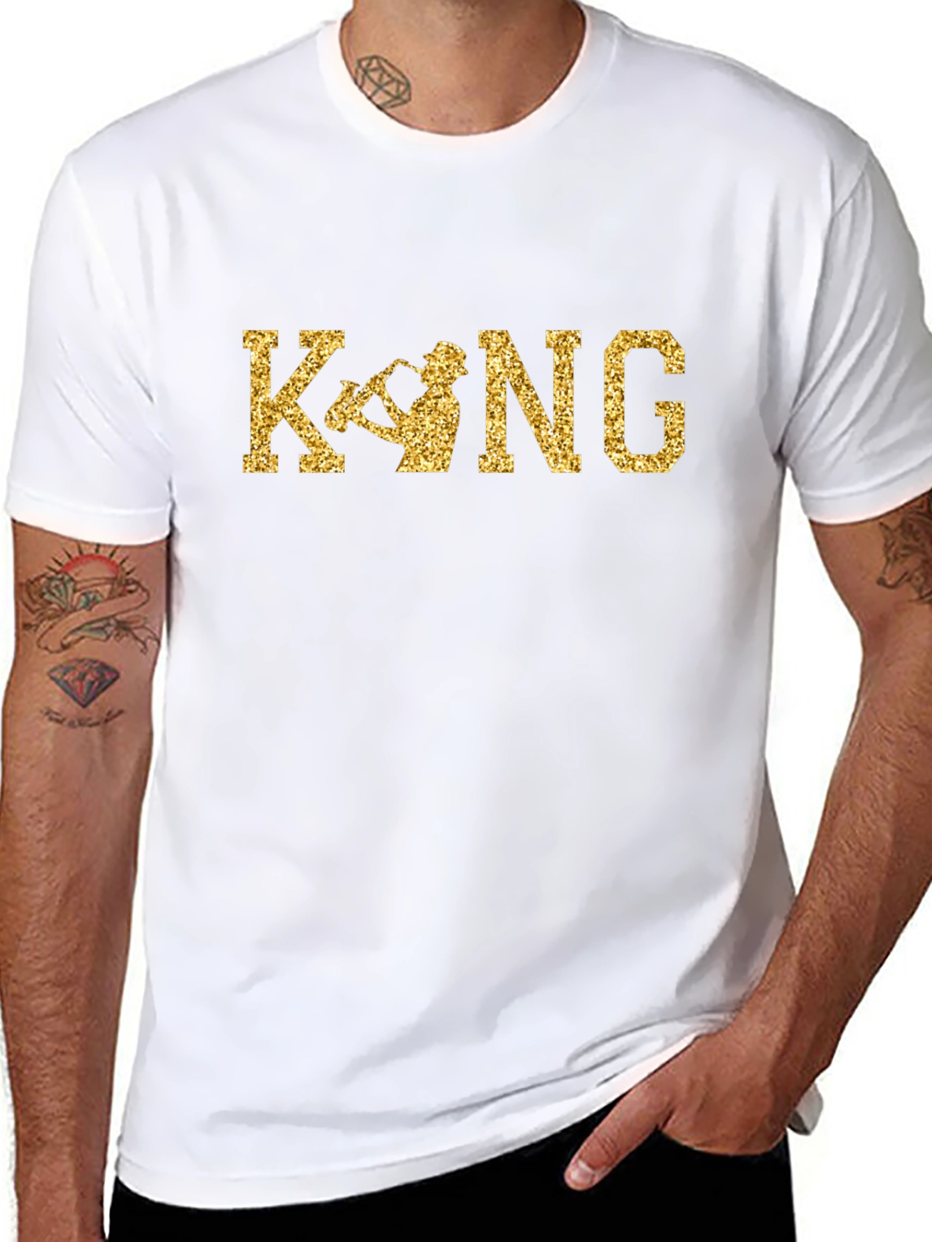 King Saxophone Black T-Shirt
