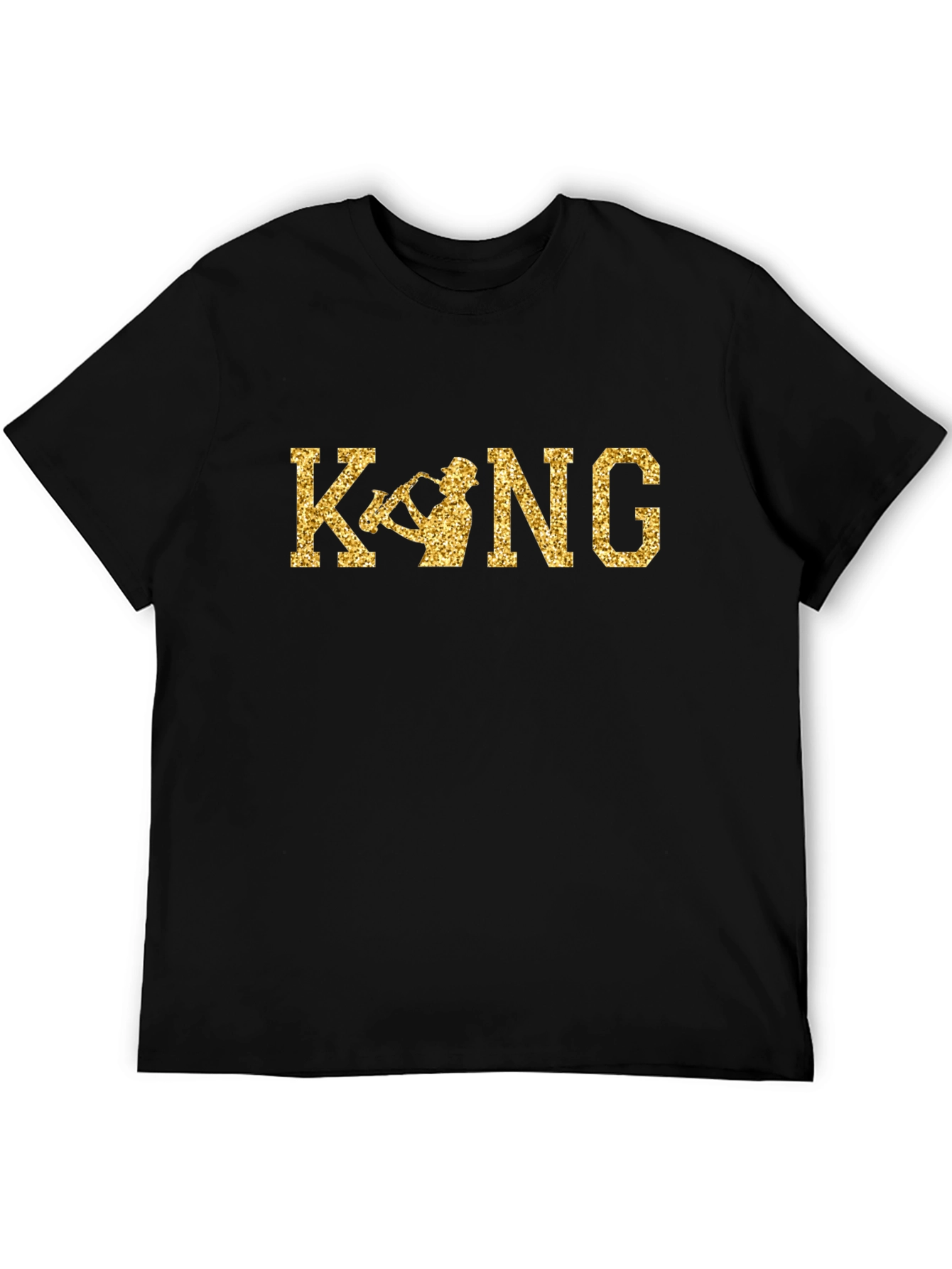 King Saxophone Black T-Shirt