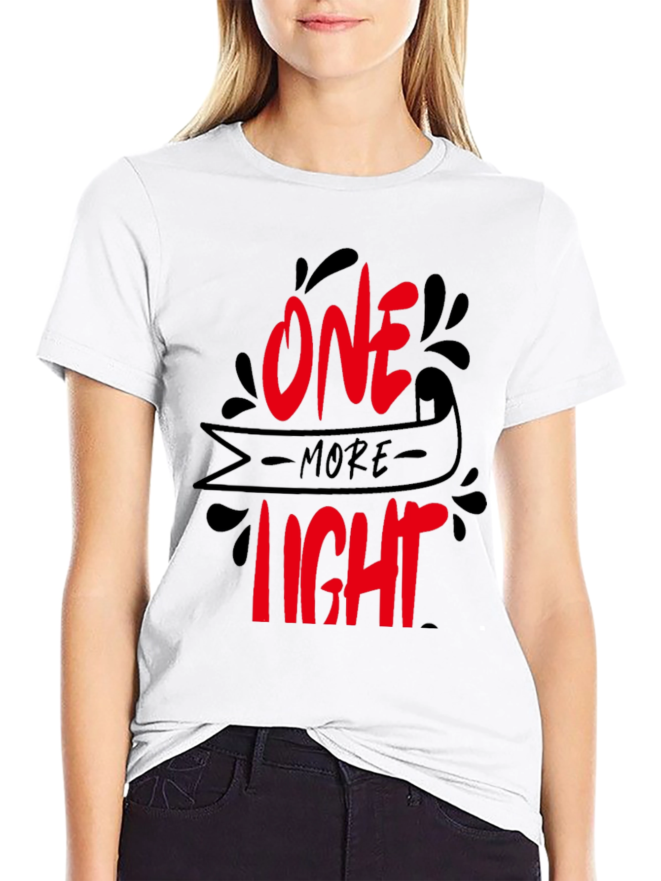 One More Light Graphic Tee - Black