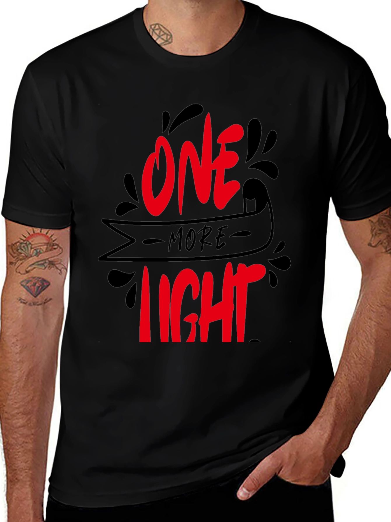 One More Light Graphic Tee - Black