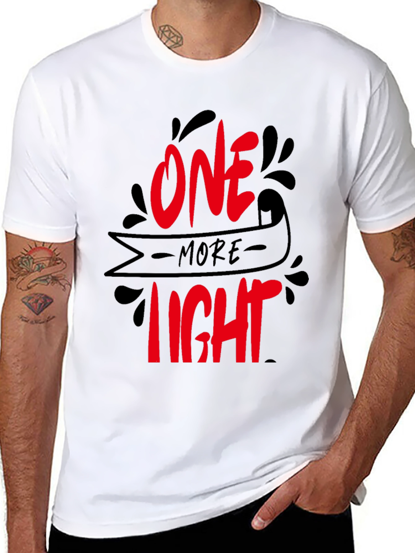 One More Light Graphic Tee - Black