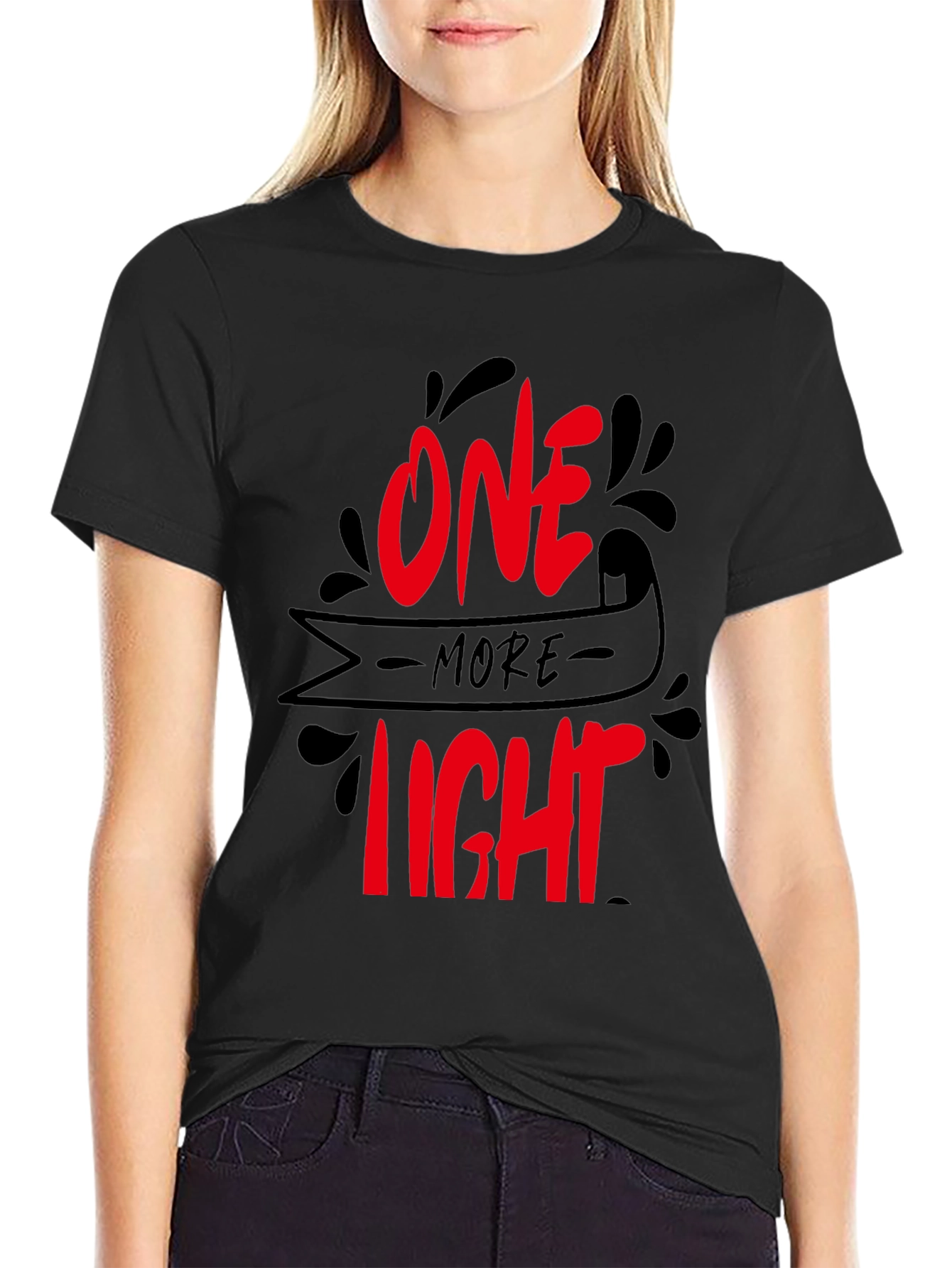 One More Light Graphic Tee - Black