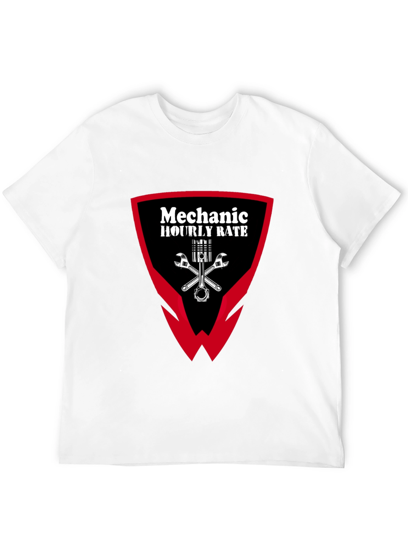 Mechanic Hourly Rate Graphic Tee - Black