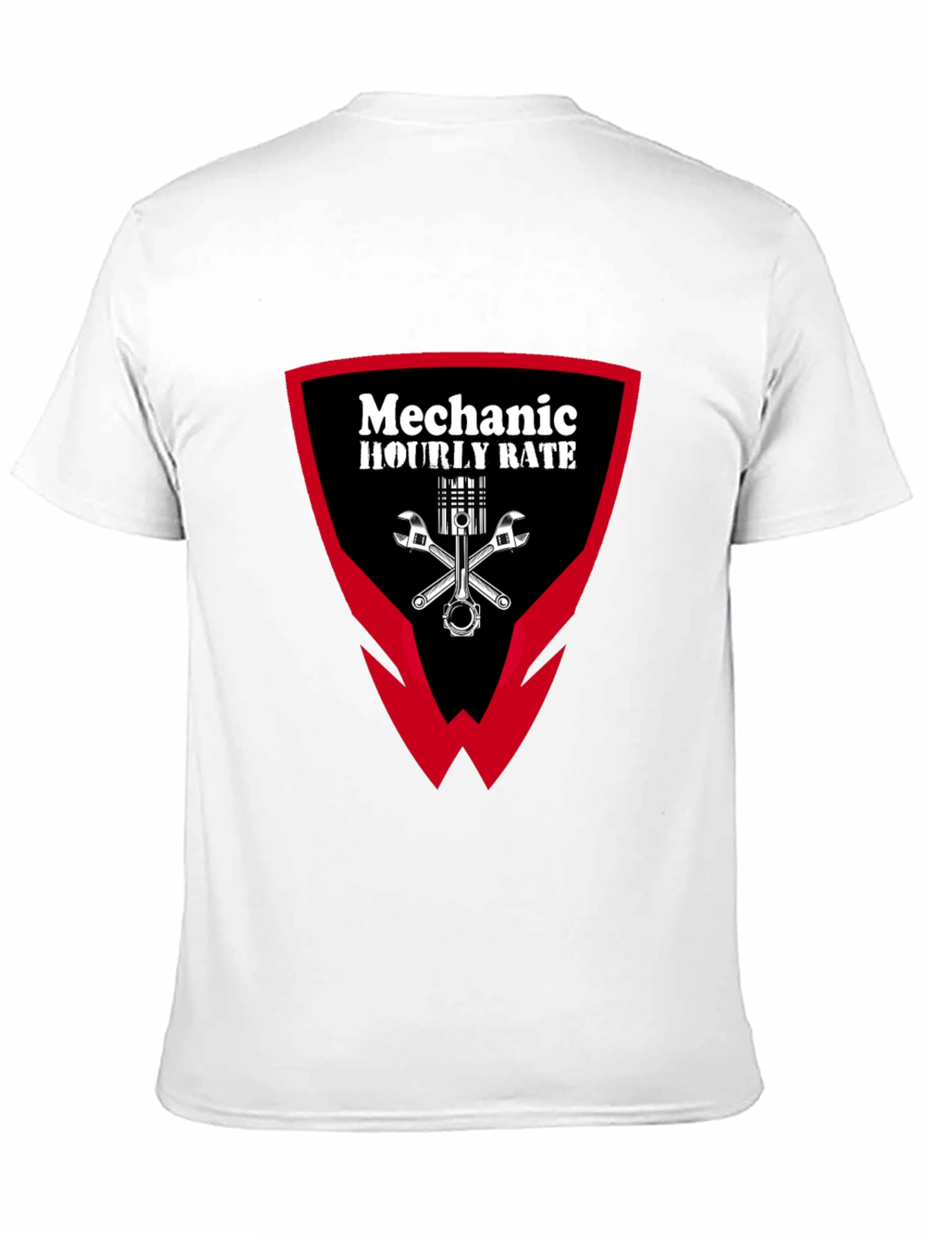 Mechanic Hourly Rate Graphic Tee - Black
