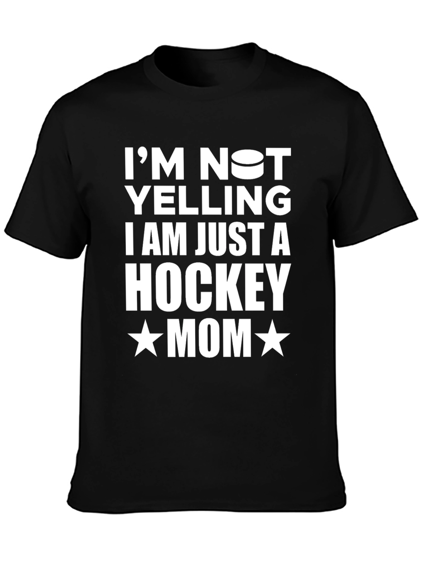 Hockey Mom Graphic Tee - Black