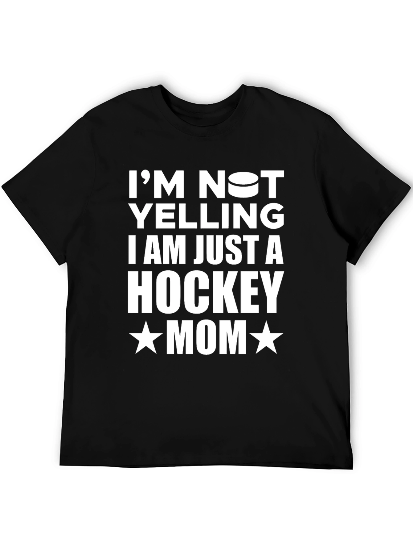 Hockey Mom Graphic Tee - Black