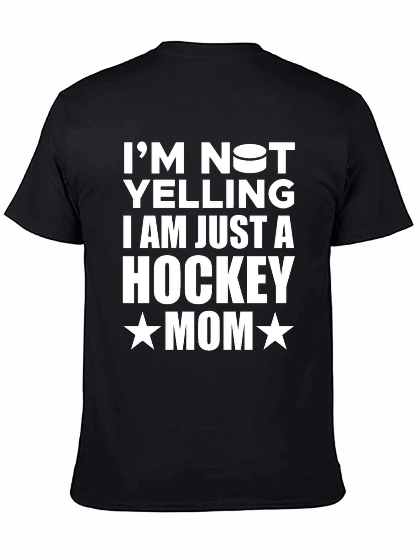 Hockey Mom Graphic Tee - Black