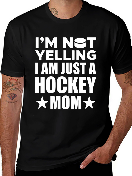 Hockey Mom Graphic Tee - Black