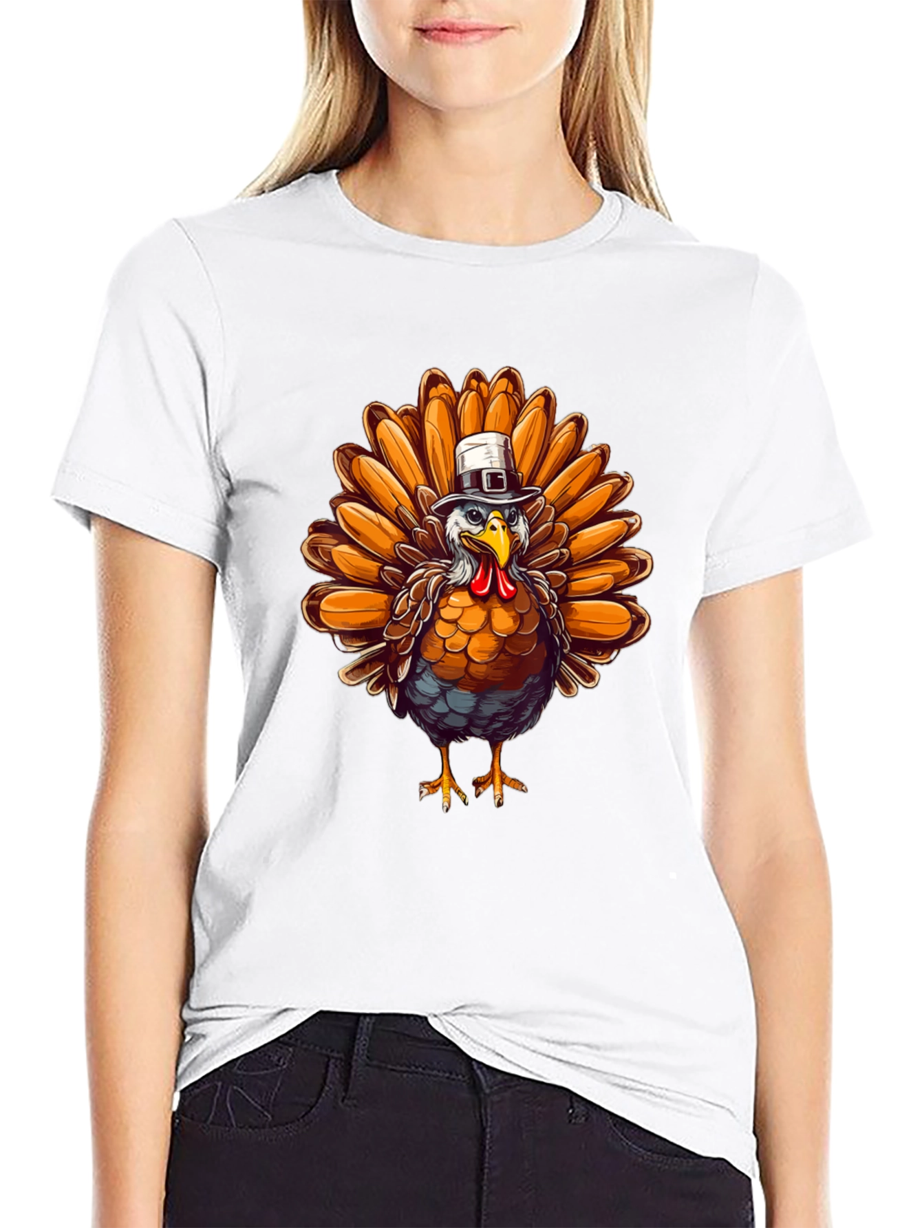 Thanksgiving Turkey Tee - Festive Fall Apparel