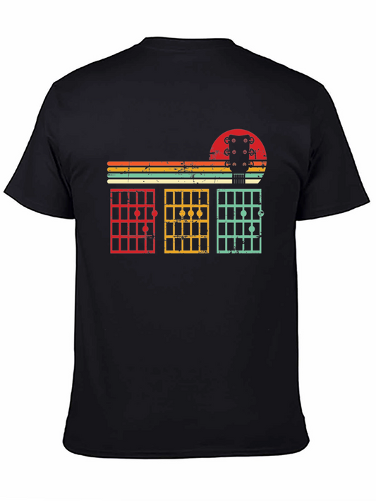 Vintage Guitar Chord T-Shirt - Retro Music Lover Tee