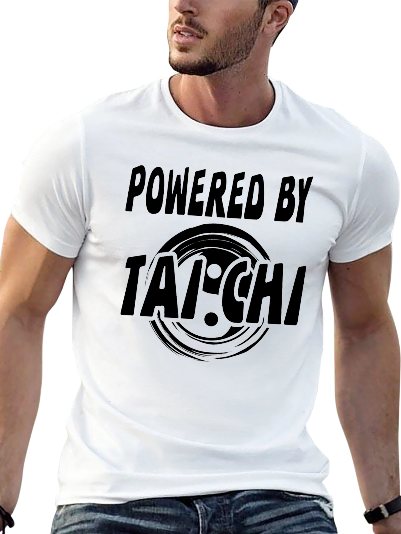 Powered by Tai Chi Graphic Tee - Black