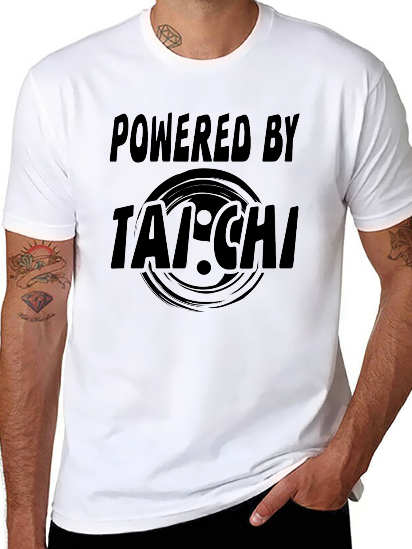 Powered by Tai Chi Graphic Tee - Black