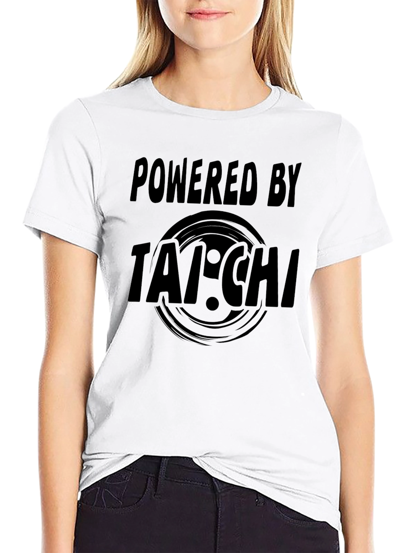 Powered by Tai Chi Graphic Tee - Black