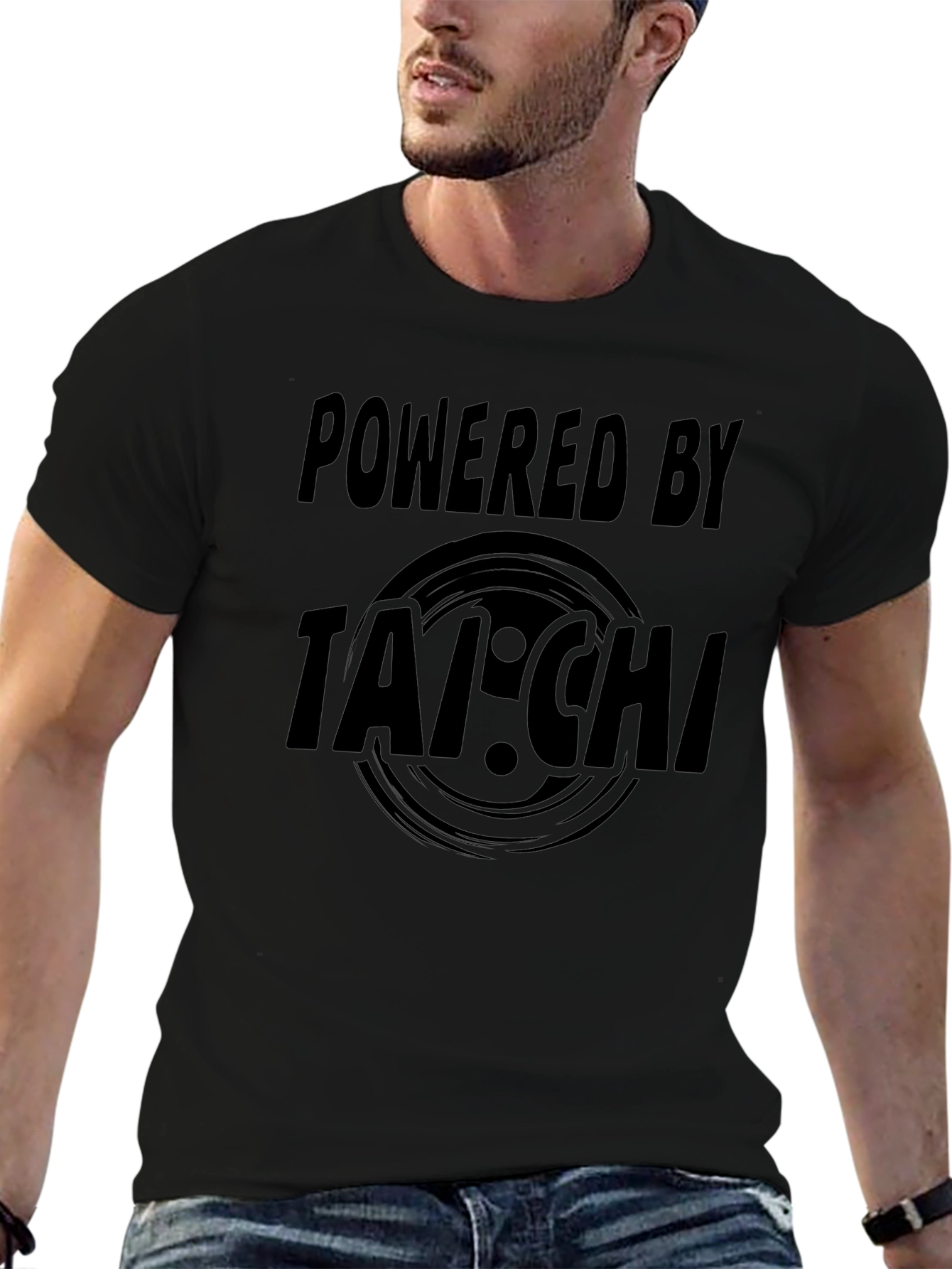Powered by Tai Chi Graphic Tee - Black