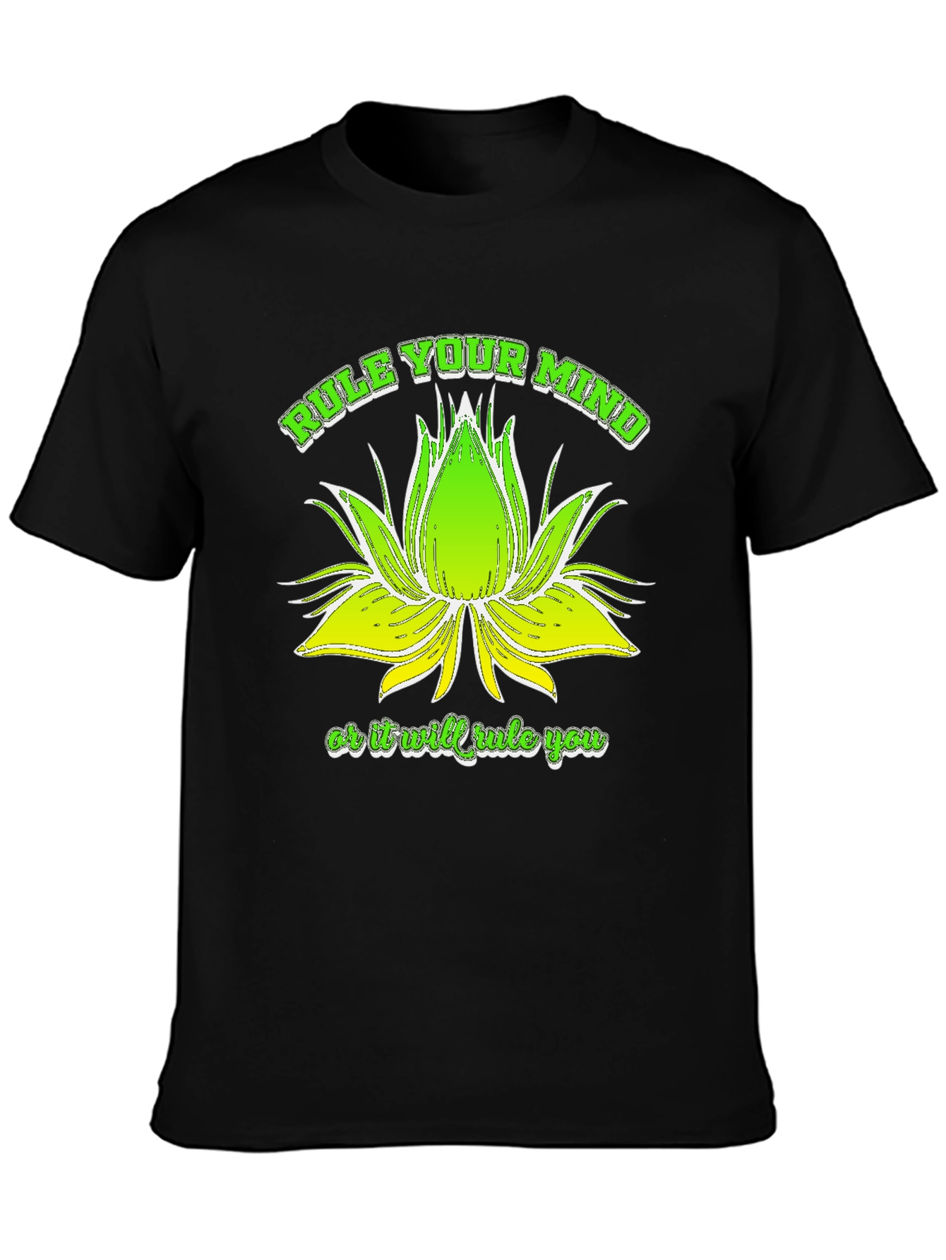Rule Your Mind Black Graphic Tee