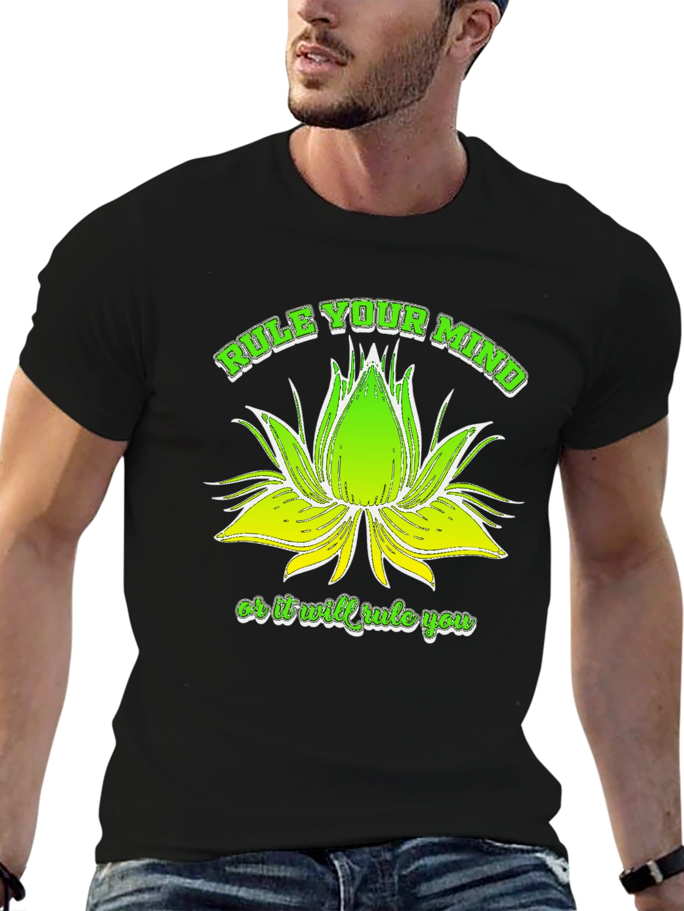 Rule Your Mind Black Graphic Tee