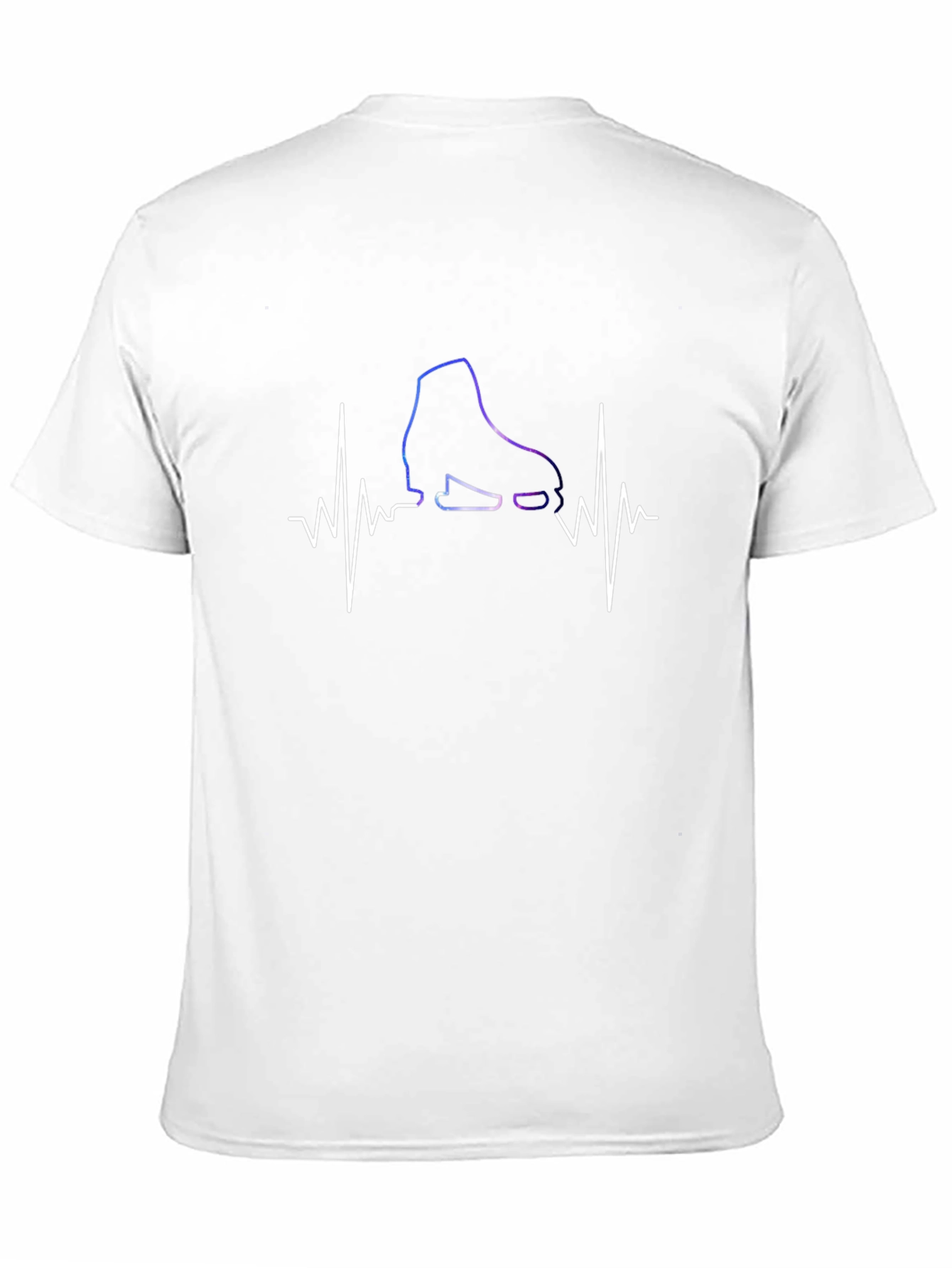 Skating Heartbeat T-Shirt - Cool Black Tee