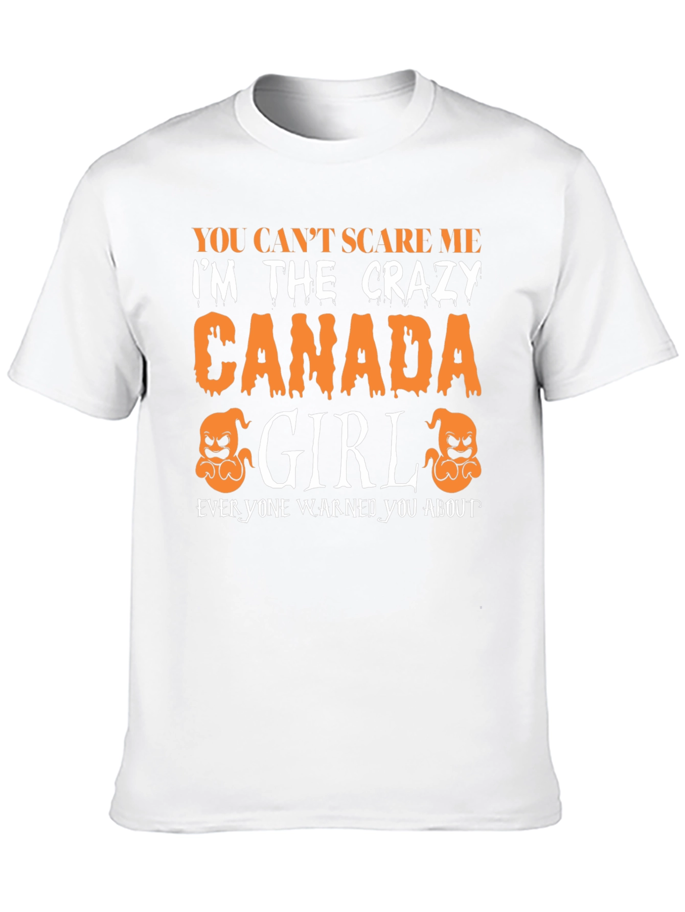 Crazy Canada Girl Halloween T-Shirt