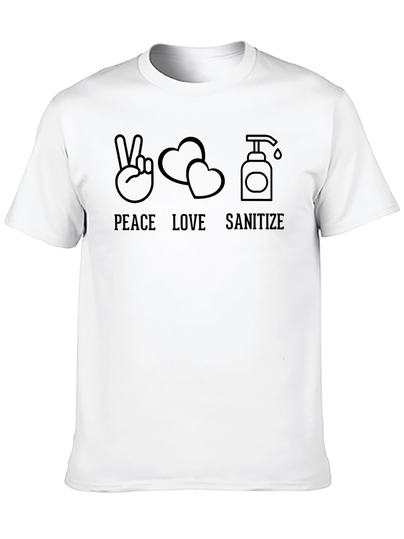 Peace Love Sanitize Graphic T-Shirt