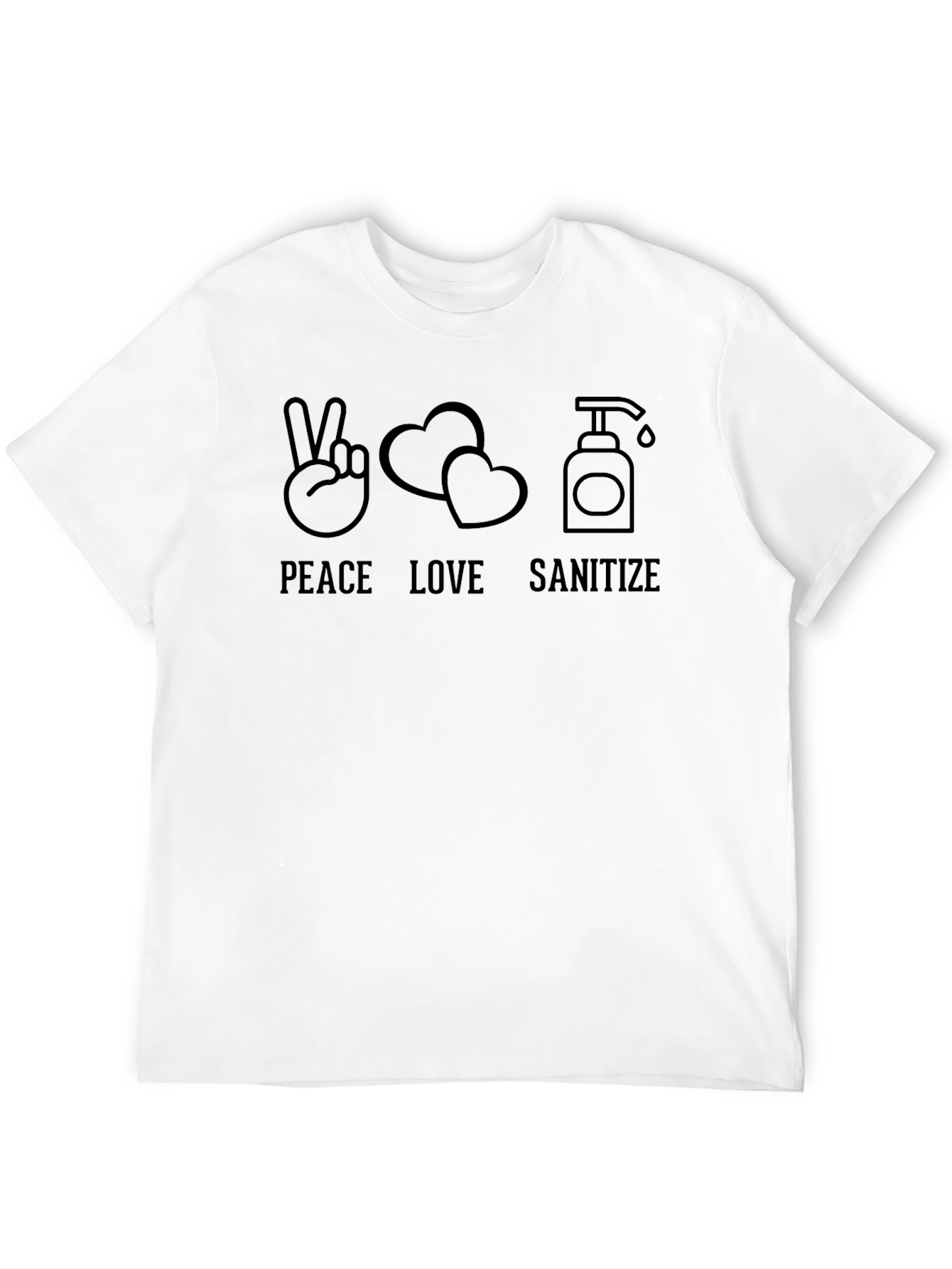 Peace Love Sanitize Graphic T-Shirt