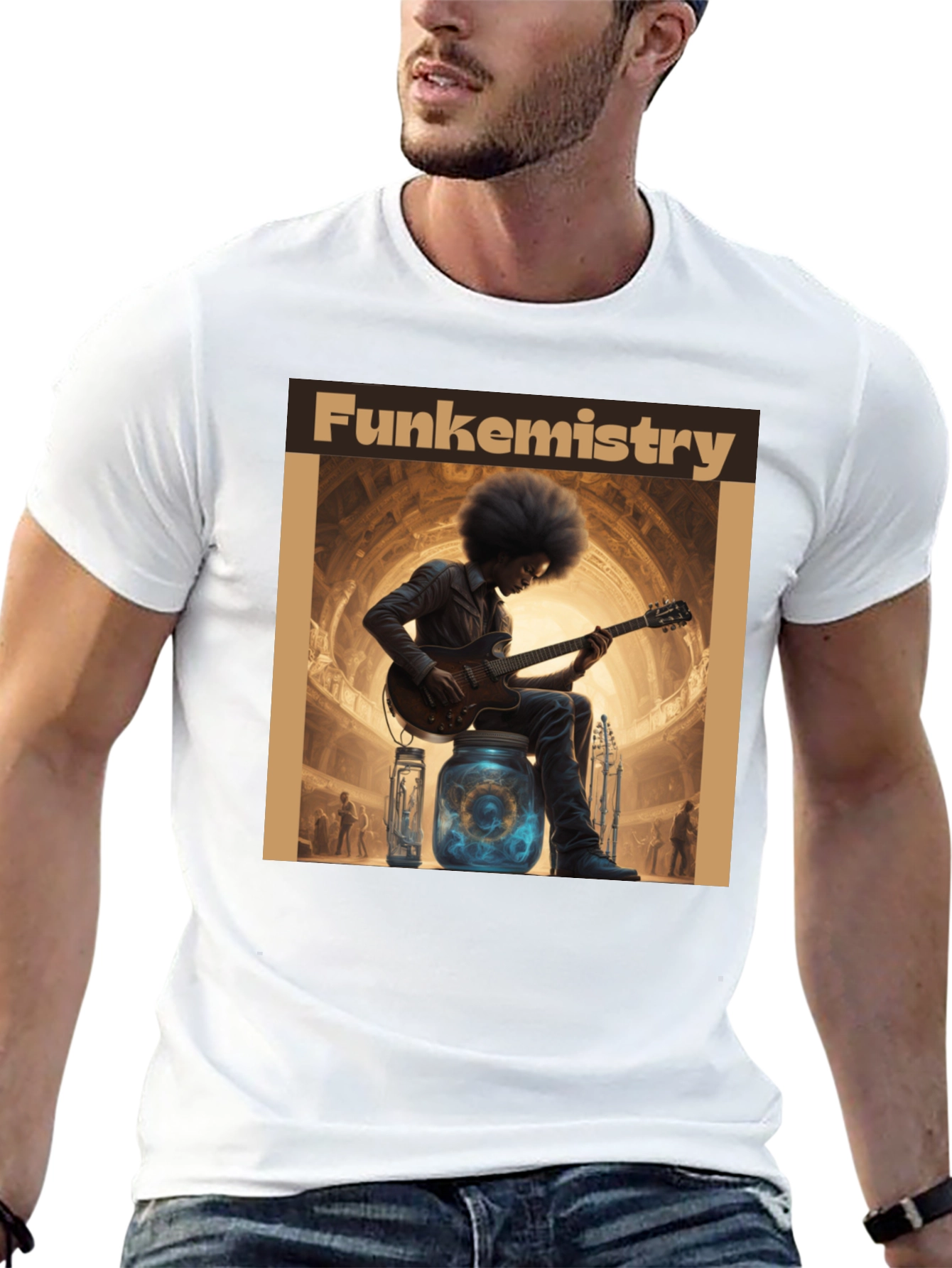 Funkemistry Graphic T-Shirt - Stylish Musician Design