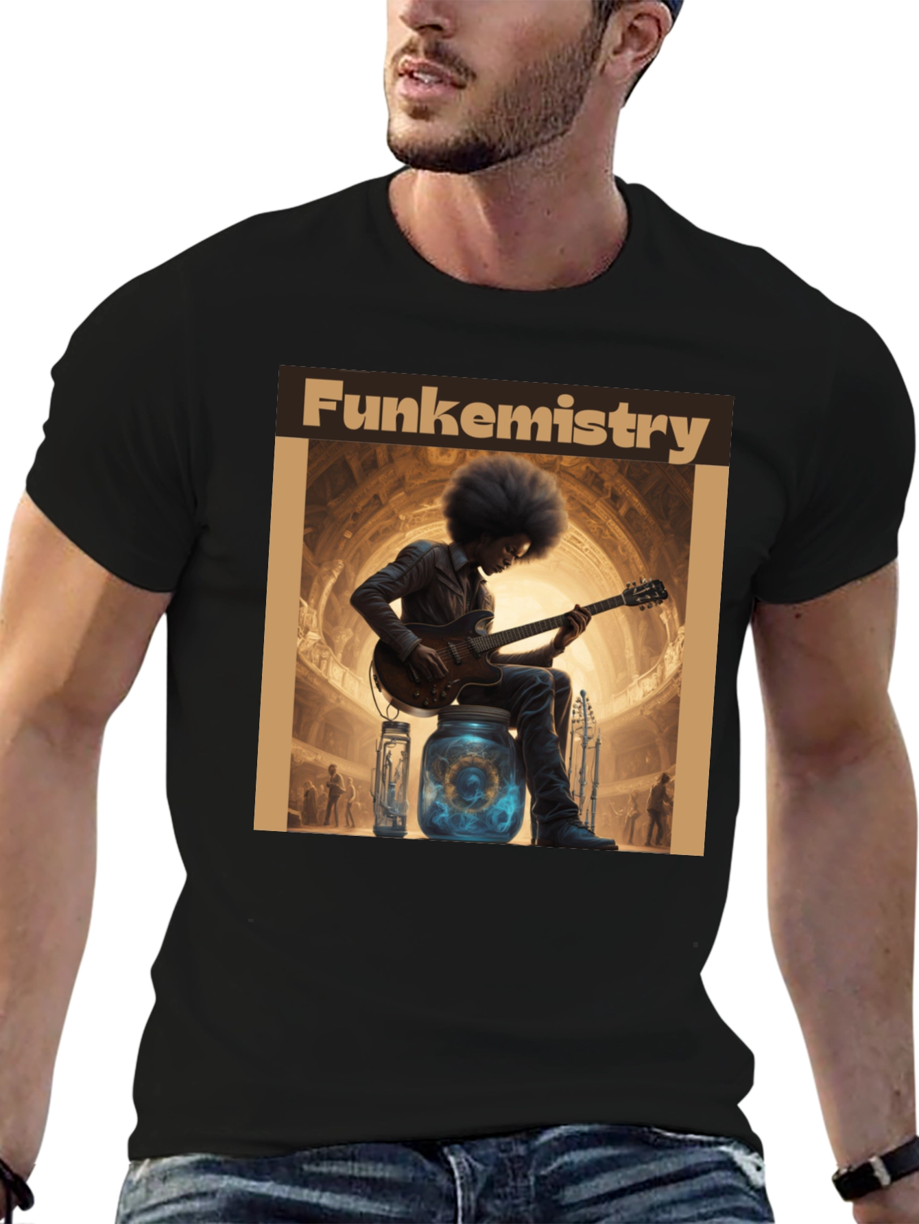 Funkemistry Graphic T-Shirt - Stylish Musician Design